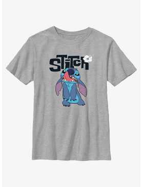 Disney Lilo & Stitch Stitch Silly Face Flowers Youth T-Shirt, , hi-res