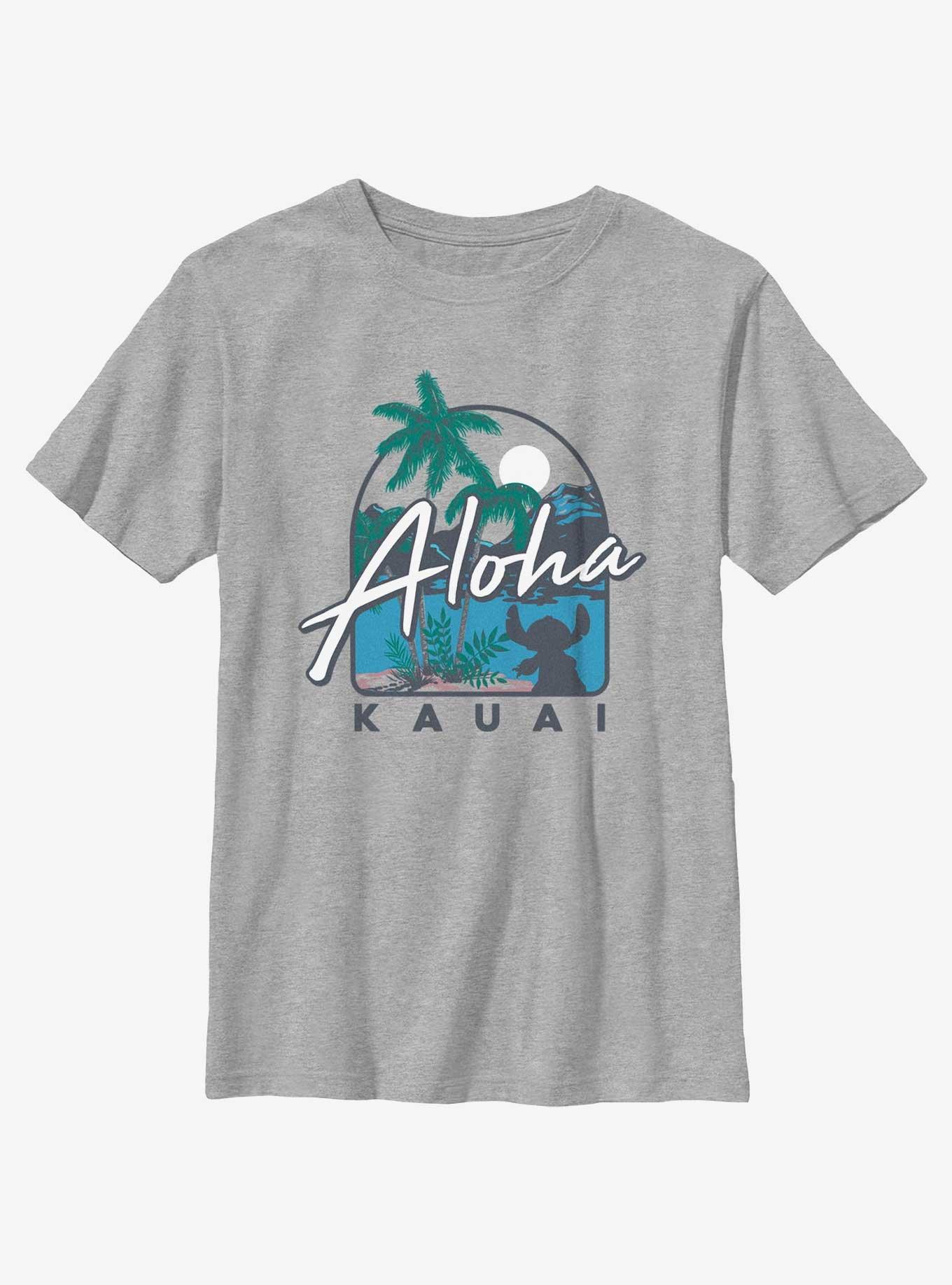 Disney Lilo & Stitch Aloha Kauai Destination Youth T-Shirt, ATH HTR, hi-res