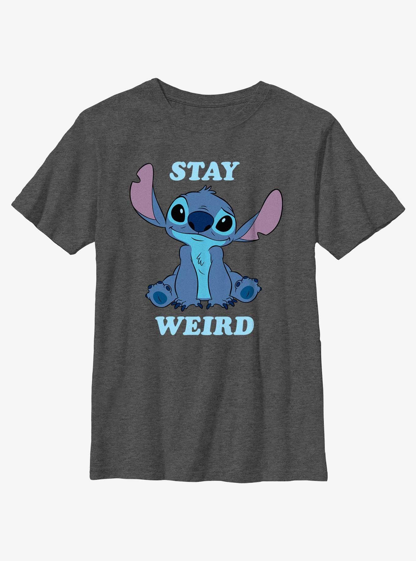 Disney Lilo & Stitch Stay Weird Sitting Youth T-Shirt