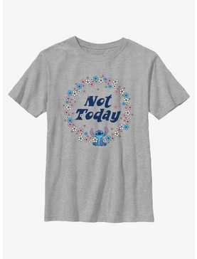 Disney Lilo & Stitch Floral Not Today Stitch Youth T-Shirt, , hi-res