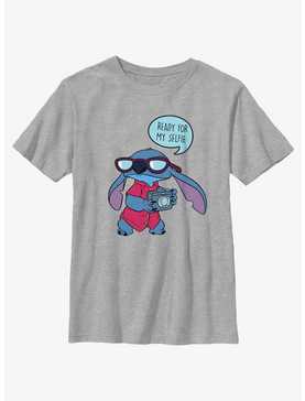 Disney Lilo & Stitch Ready For My Selfie Stitch Youth T-Shirt, , hi-res