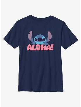 Disney Lilo & Stitch Stitch Aloha Peek Youth T-Shirt, , hi-res