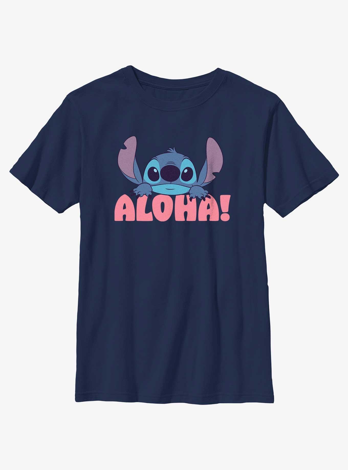 Disney Lilo & Stitch Stitch Aloha Peek Youth T-Shirt, , hi-res