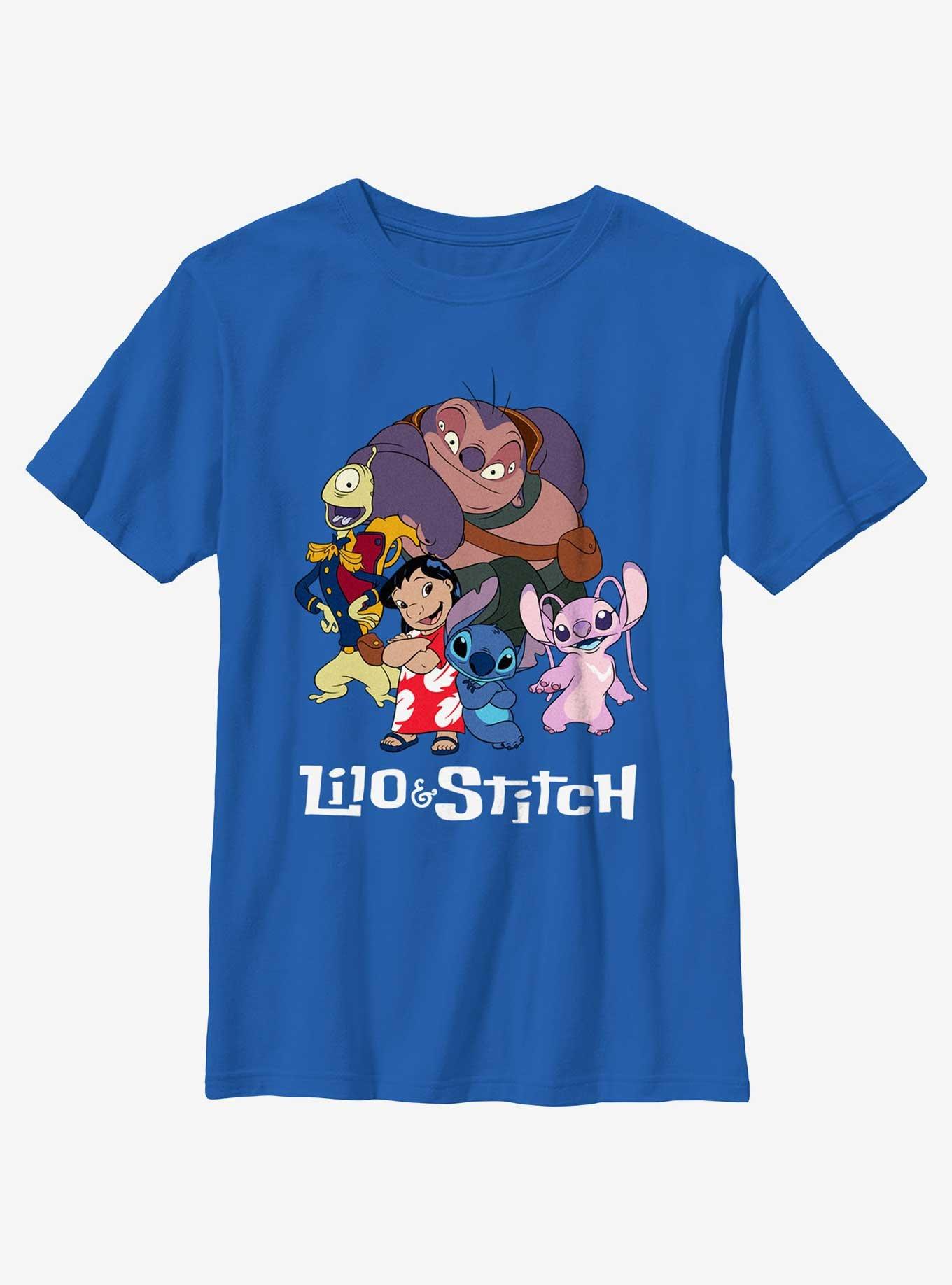 Disney Lilo & Stitch Family Photo Youth T-Shirt, , hi-res