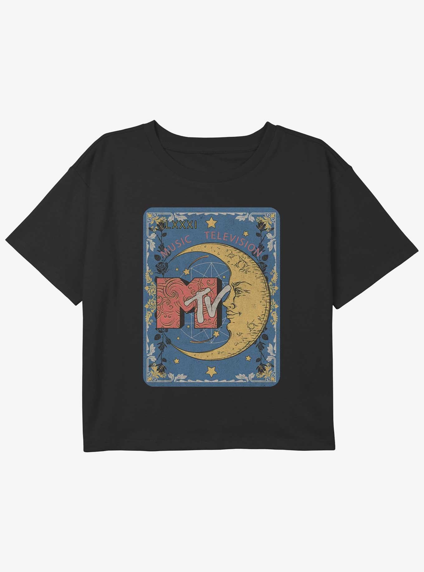 MTV Tarot Card Youth Girls Boxy Crop T-Shirt, , hi-res