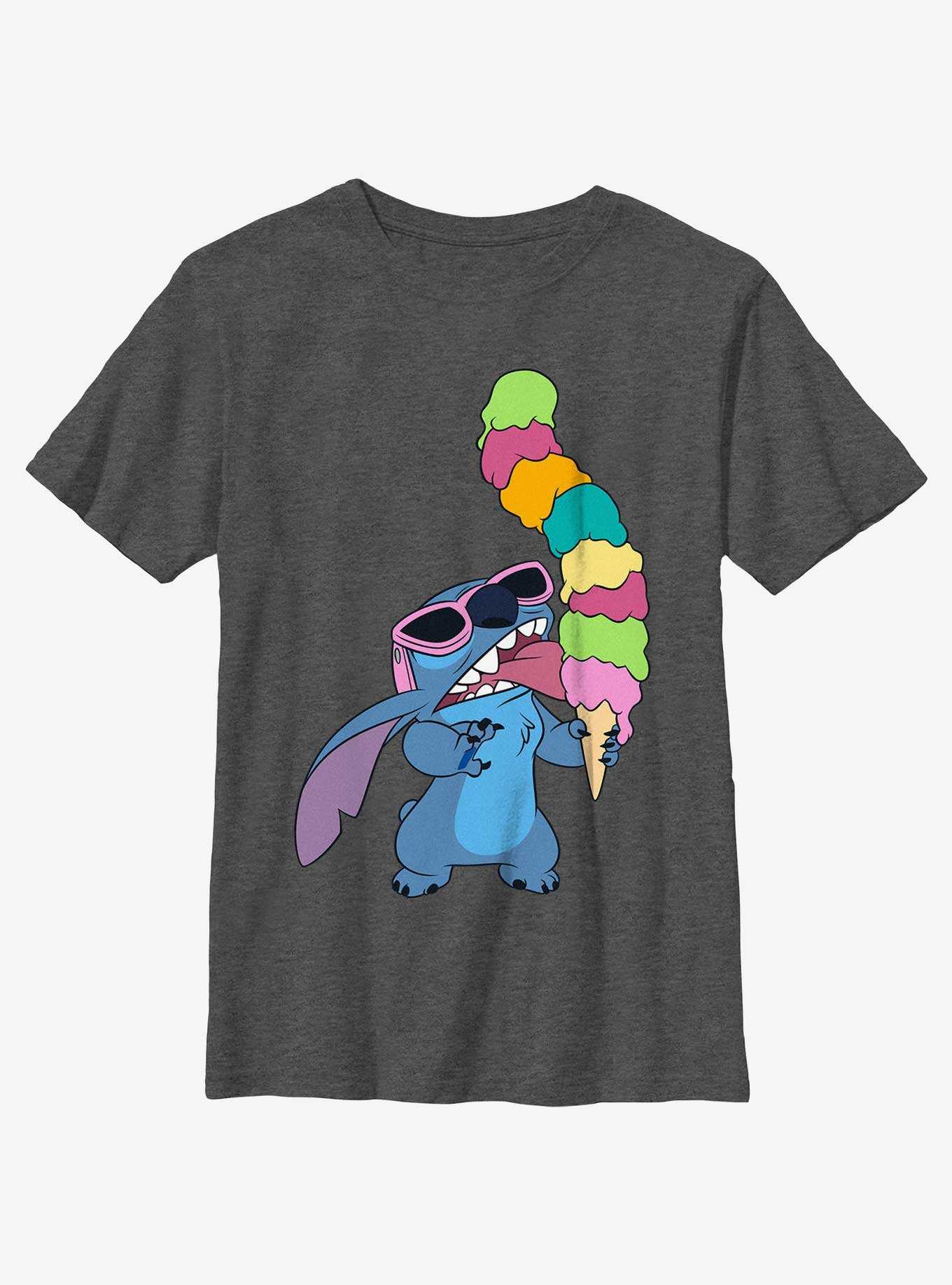 Disney Lilo & Stitch Stitch With Ice Cream Youth T-Shirt, , hi-res