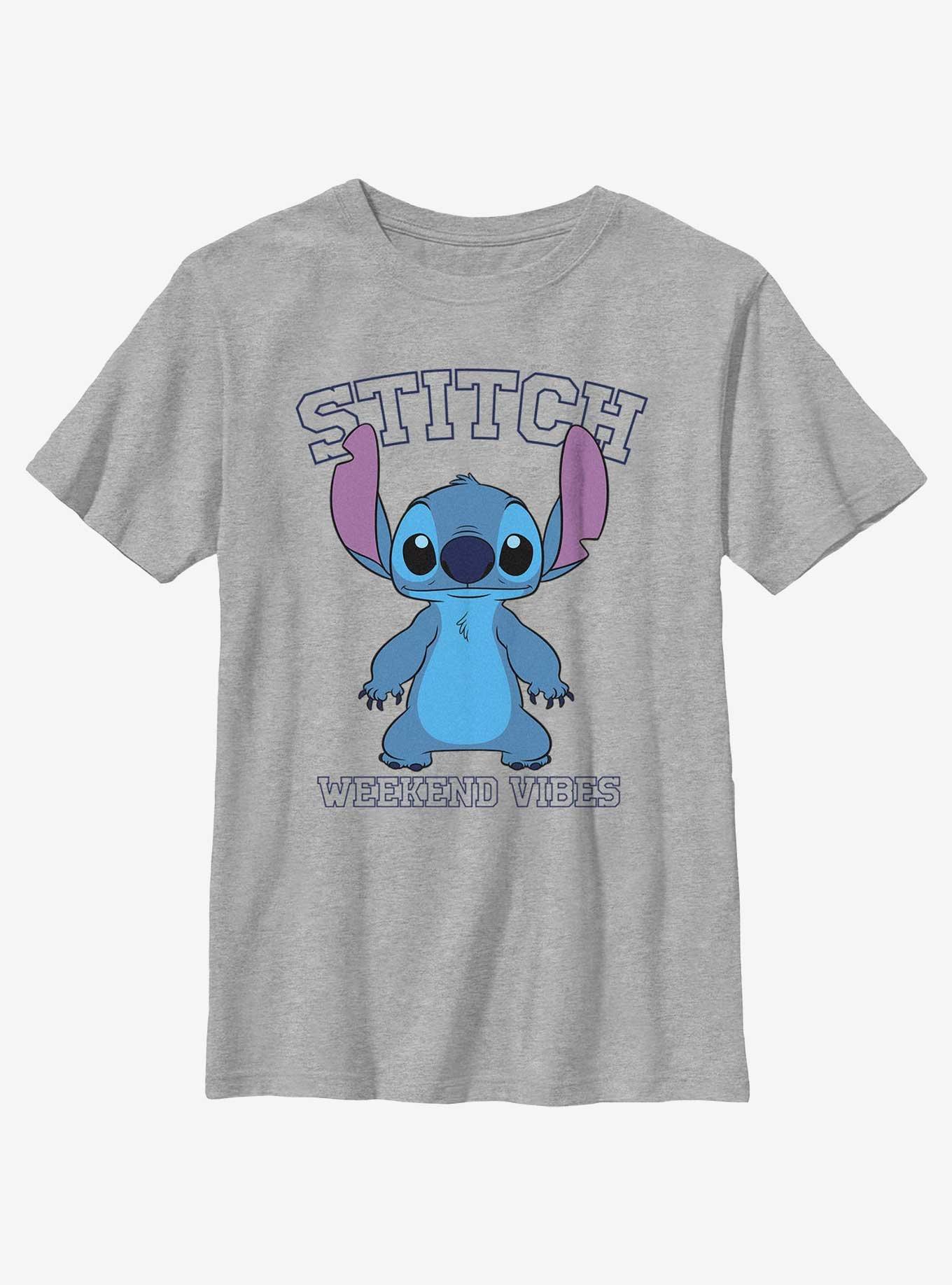 Disney Lilo & Stitch Stitch Weekend Youth T-Shirt, ATH HTR, hi-res