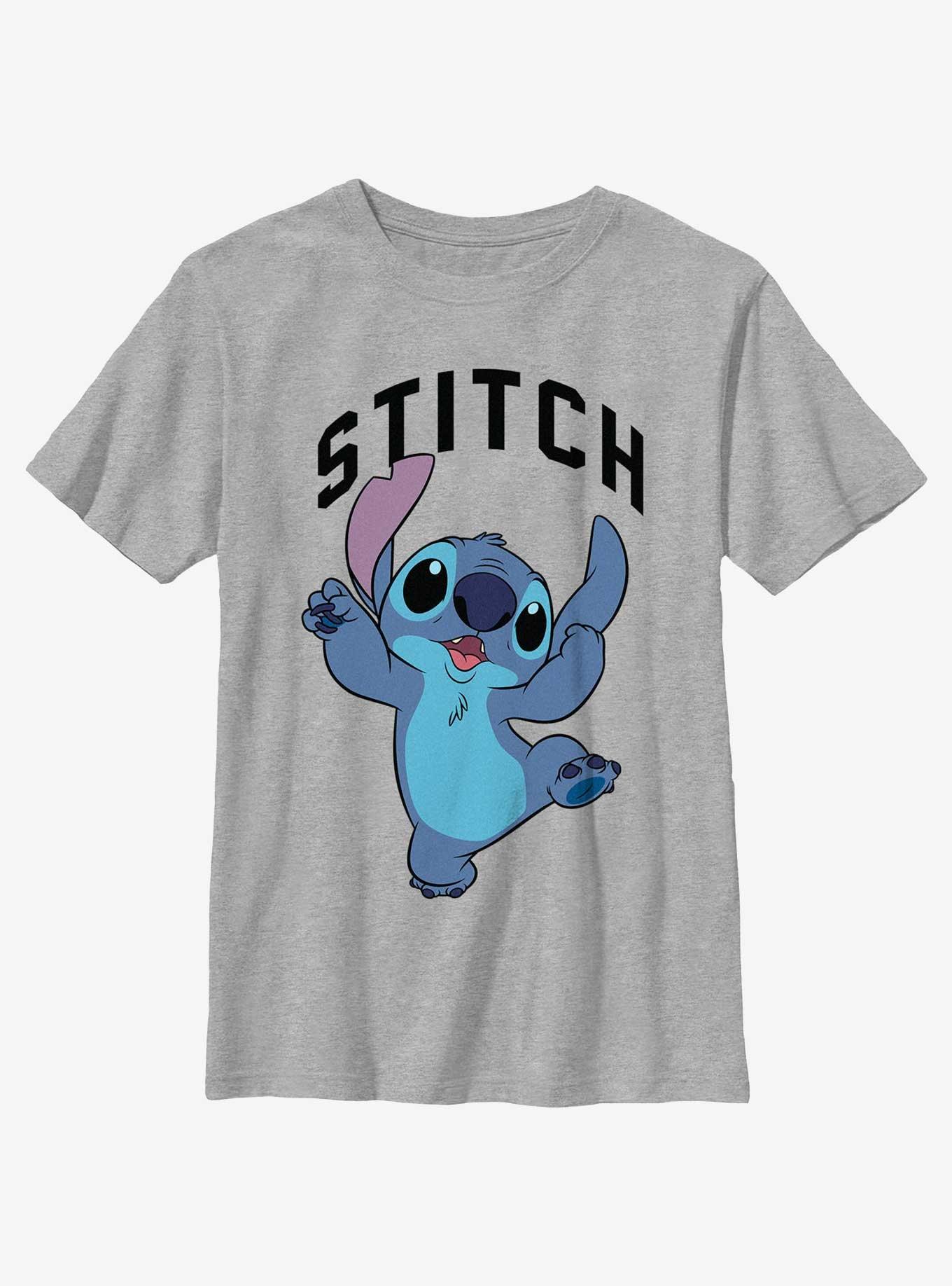 Disney Lilo & Stitch Silly Jump Youth T-Shirt, ATH HTR, hi-res