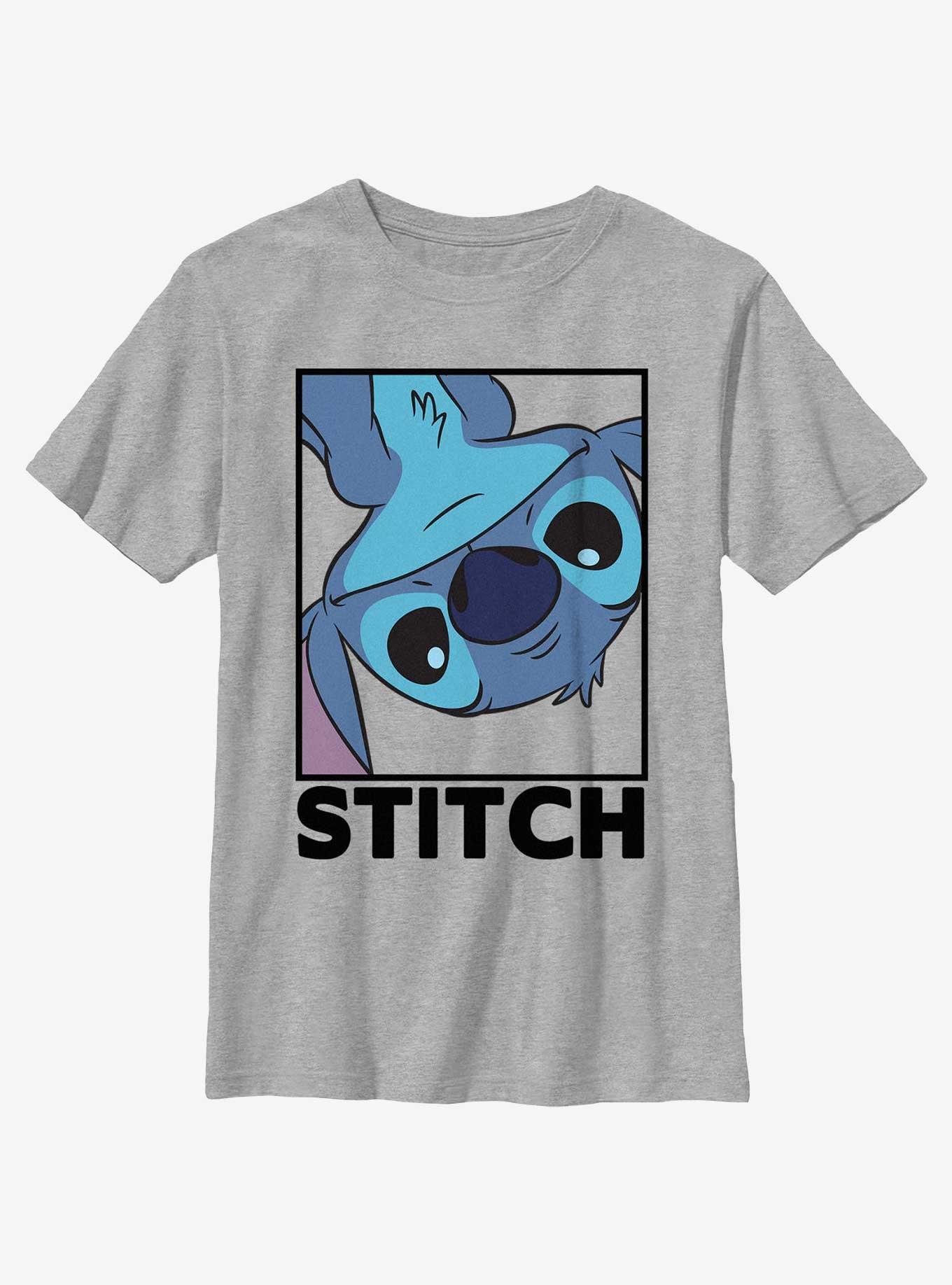 Disney Lilo & Stitch Peekaboo Stitch Youth T-Shirt, ATH HTR, hi-res