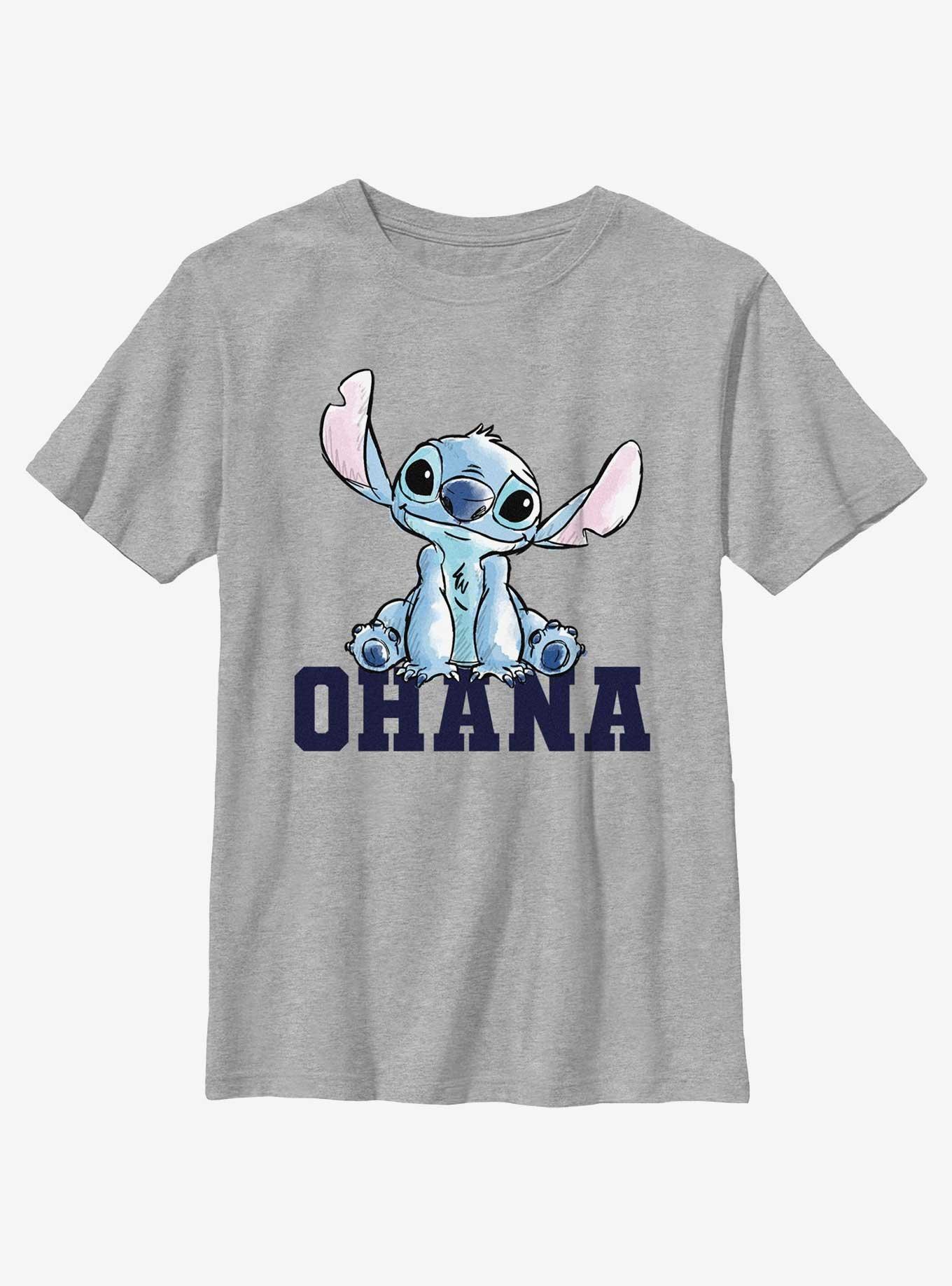 Disney Lilo & Stitch Ohana Sitting Stitch Youth T-Shirt, , hi-res