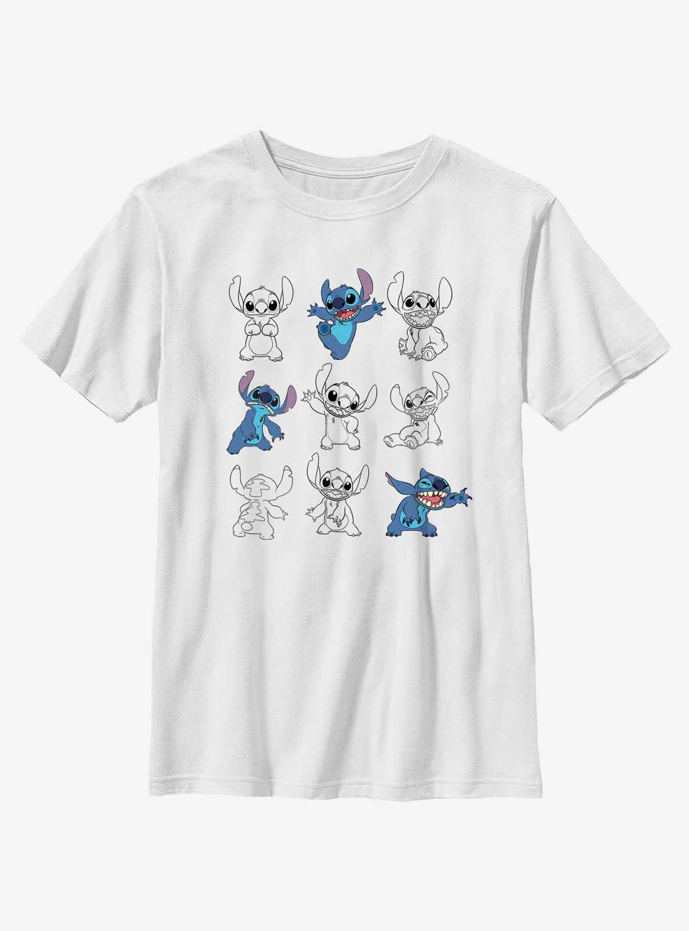 Disney Lilo & Stitch Multi Poses Stitch Youth T-Shirt, , hi-res