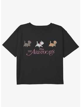 Disney The Aristocats Railroad Walk Youth Girls Boxy Crop T-Shirt, , hi-res