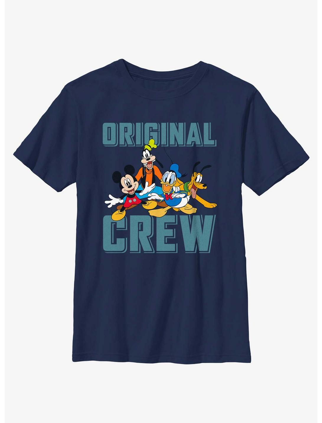 Disney Mickey Mouse Original Crew Youth T-Shirt, NAVY, hi-res