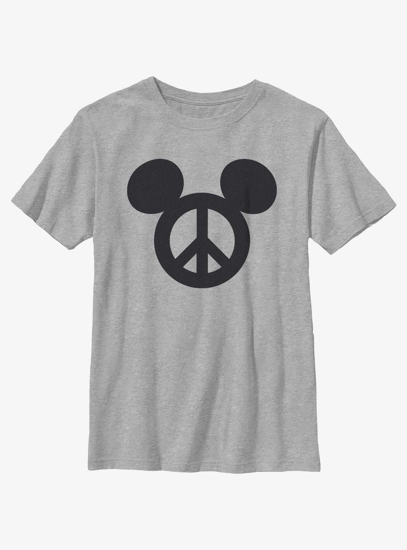 Disney Mickey Mouse Peace Symbol Youth T-Shirt, , hi-res