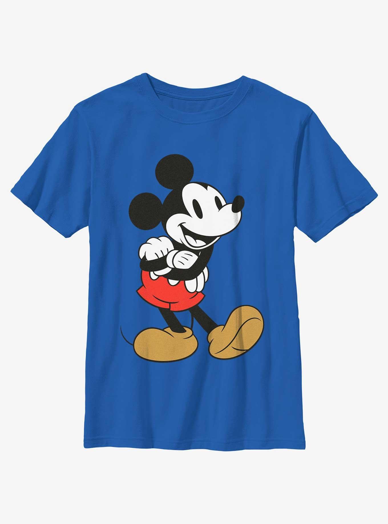 Disney Mickey Mouse Smiling Stance Youth T-Shirt, , hi-res