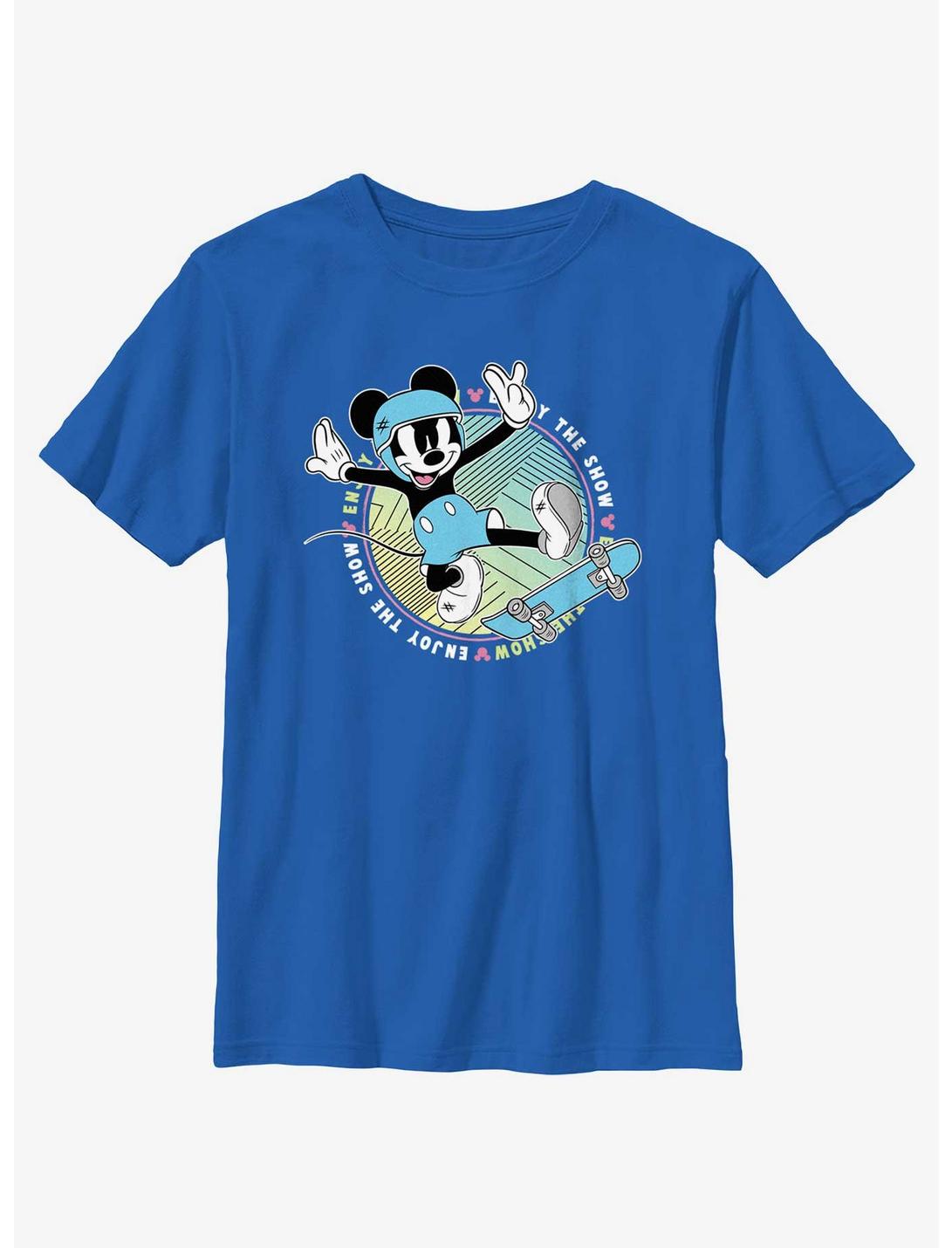 Disney Mickey Mouse Skate Show Youth T-Shirt, ROYAL, hi-res