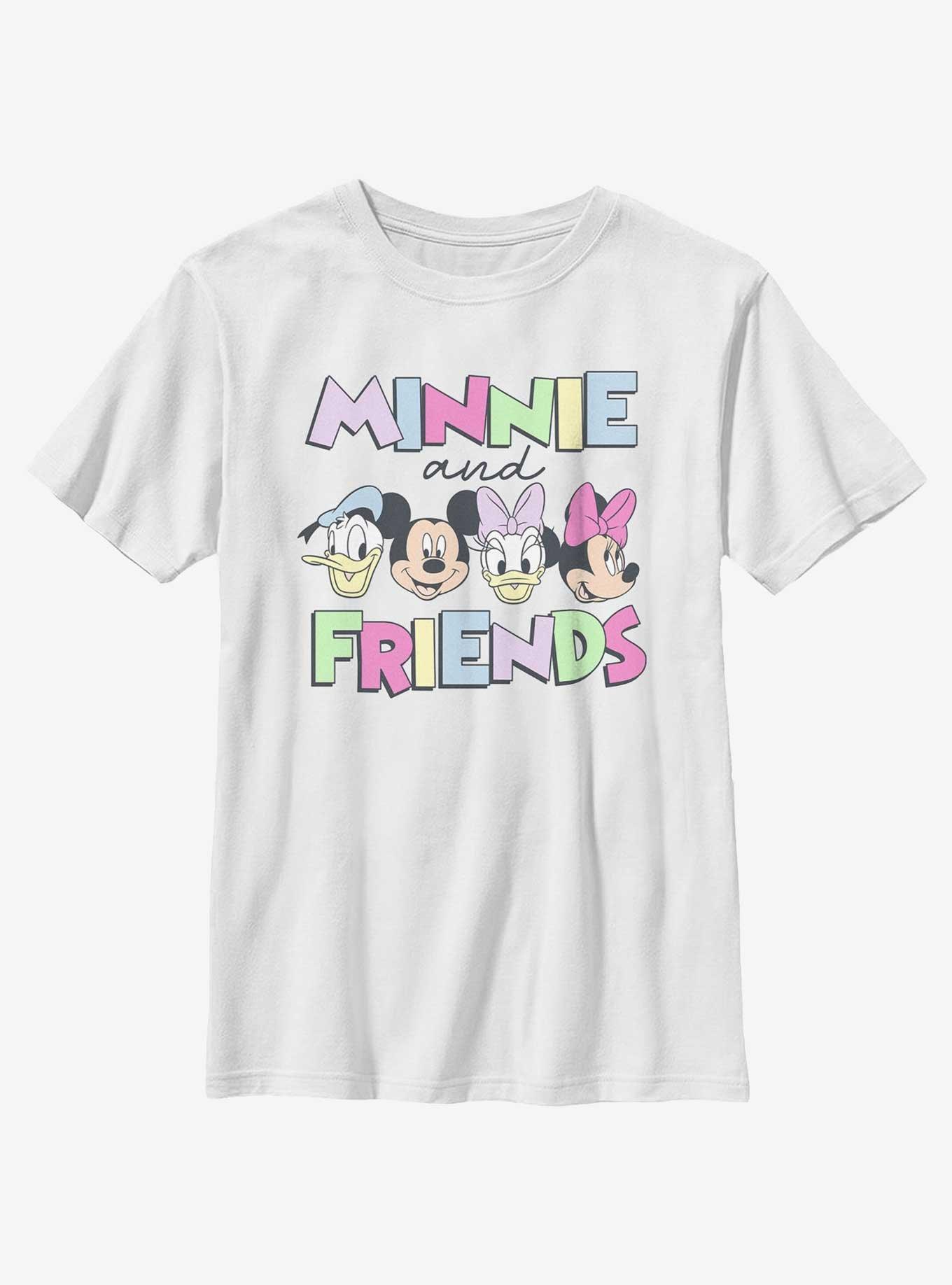 Disney Minnie Mouse & Friends Group Youth T-Shirt, WHITE, hi-res