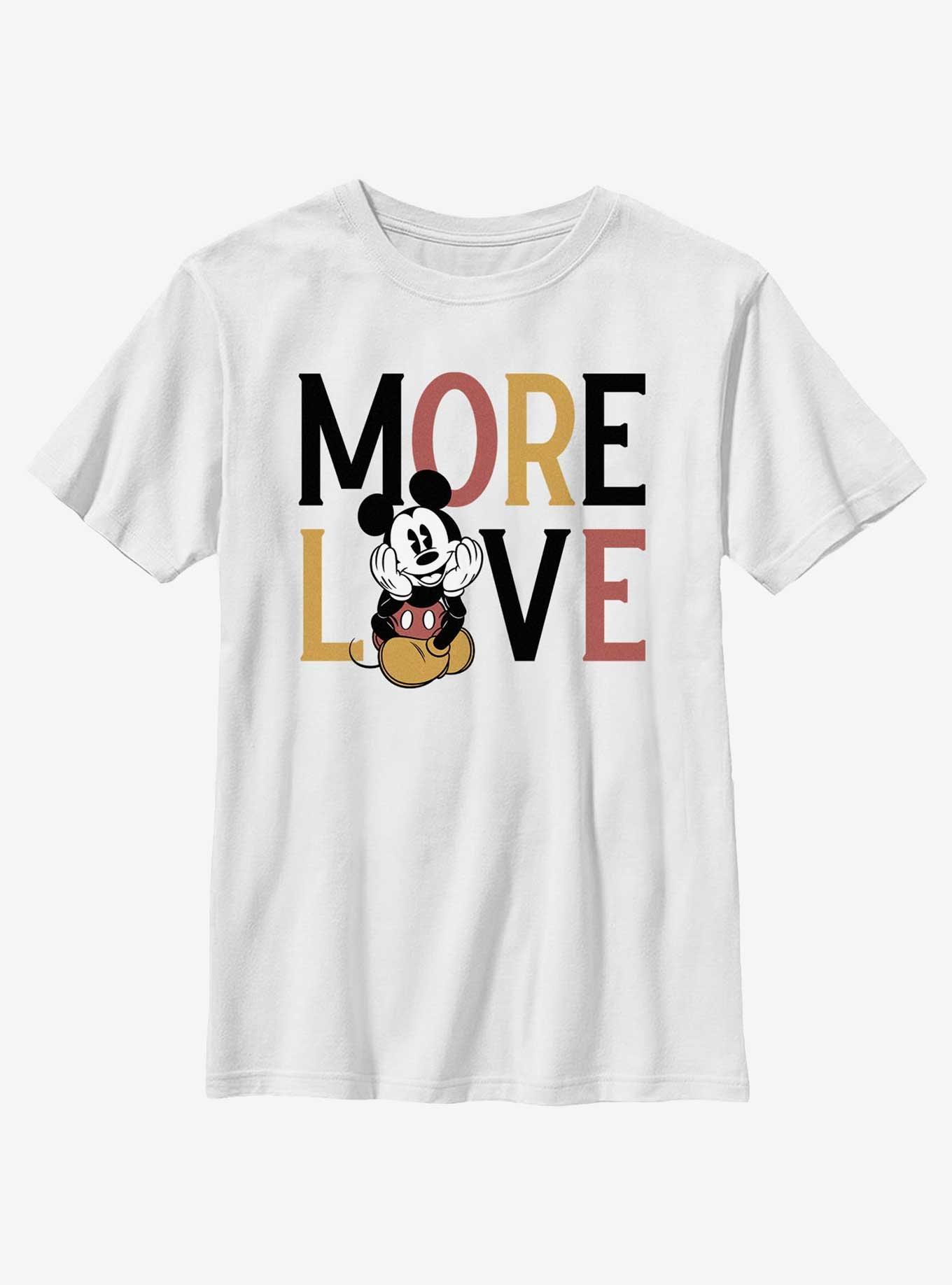 Disney Mickey Mouse More Love Youth T-Shirt, , hi-res