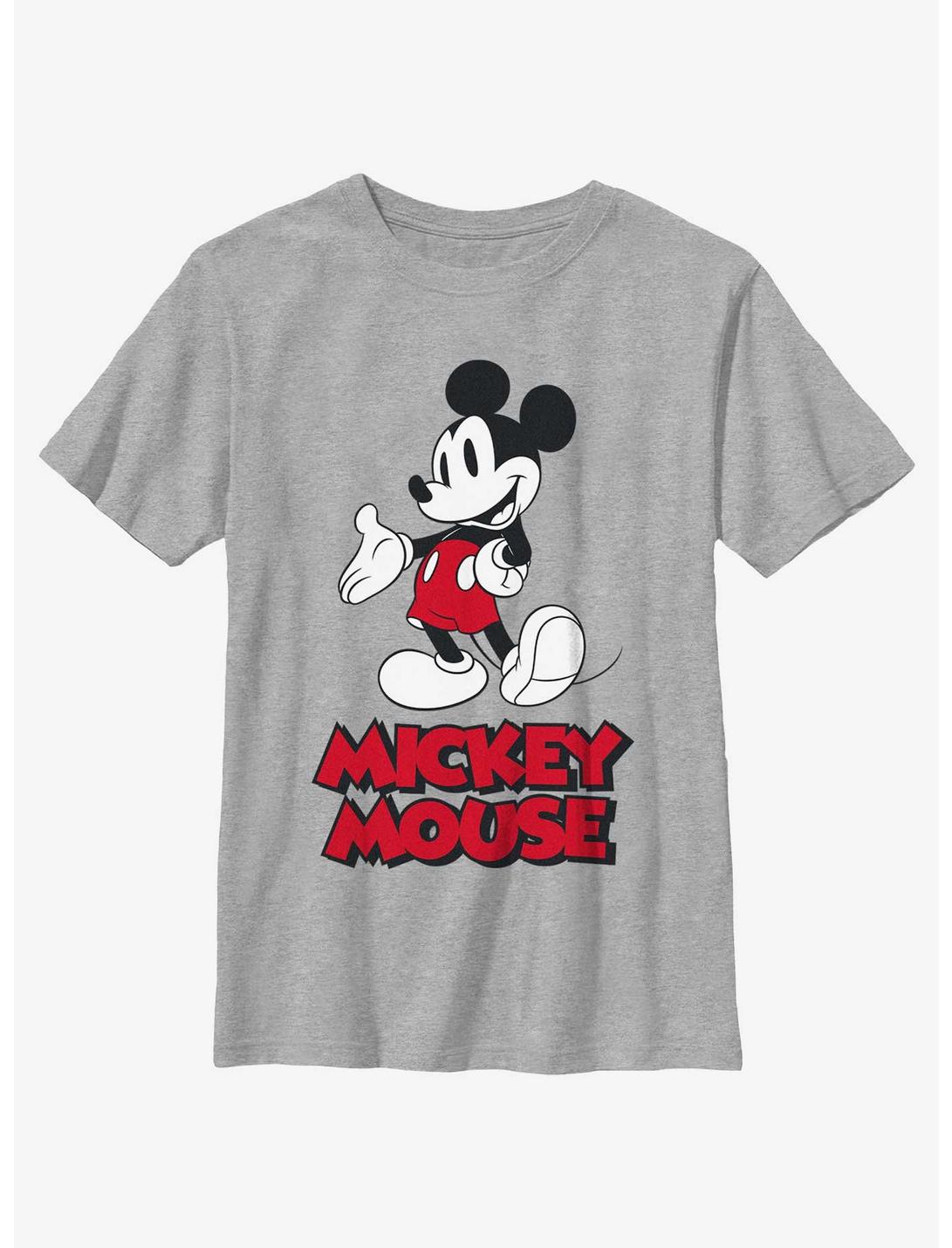 Disney Mickey Mouse Classic Stance Youth T-Shirt, ATH HTR, hi-res