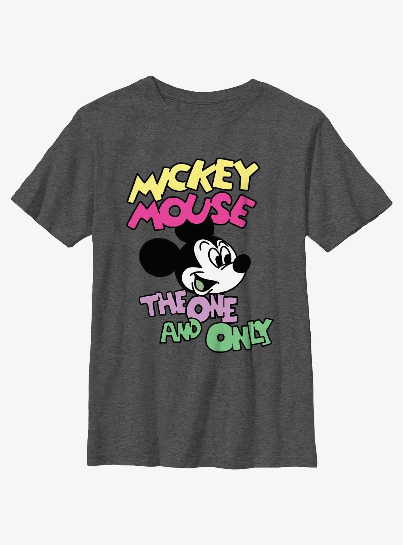 Disney Mickey Mouse The One and Only Youth T-Shirt, CHAR HTR, hi-res