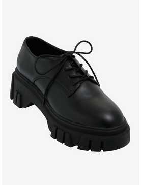 Chinese Laundry Black Chunky Oxford Shoes, , hi-res