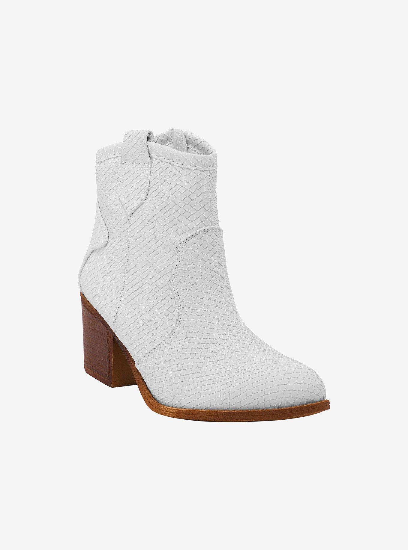 Dirty Laundry White Snake Booties, , hi-res
