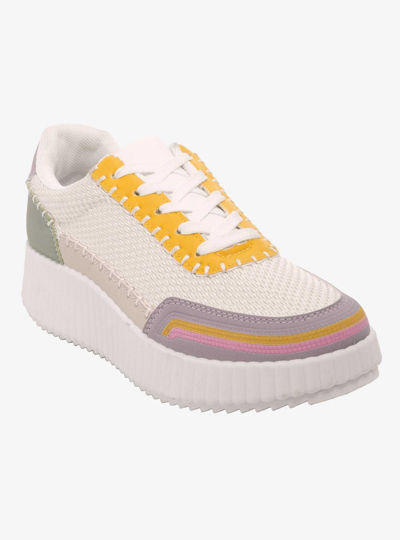 Chinese Laundry Muted Pastel Color-Block Sneakers, , hi-res