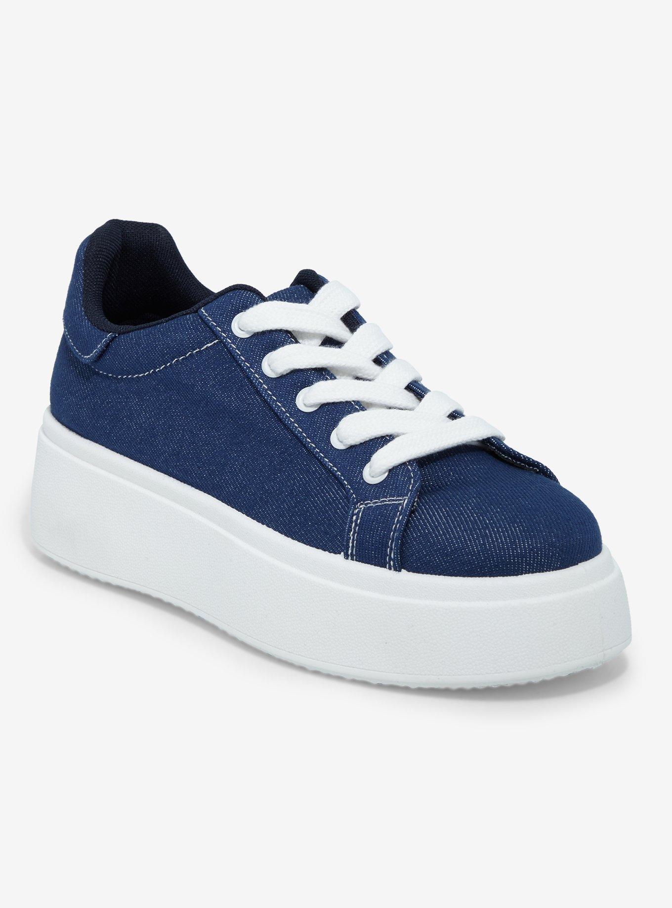 Dirty Laundry Denim Platform Sneakers, , hi-res