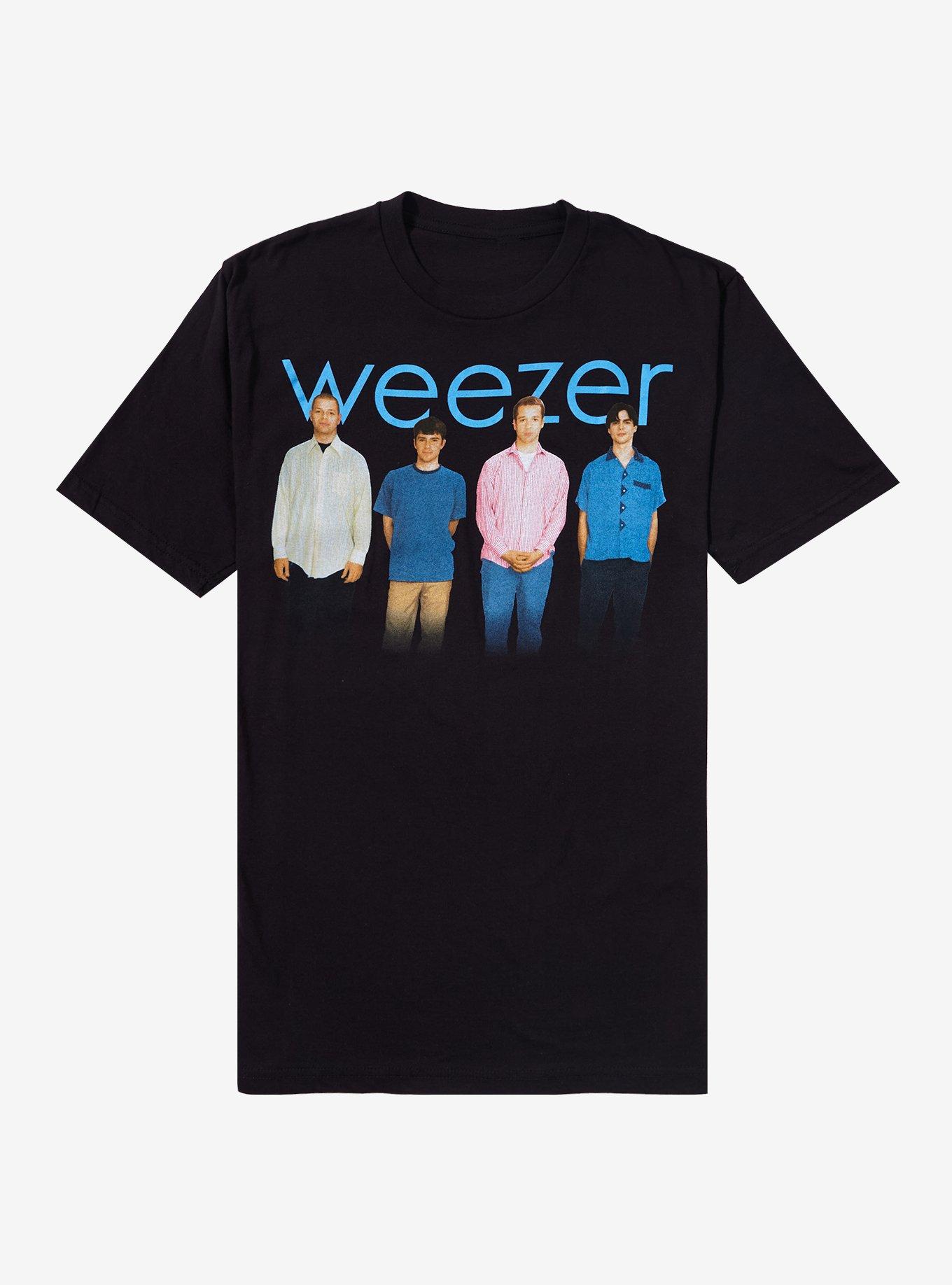 Weezer Blue Album Band Photo T-Shirt, BLACK, hi-res