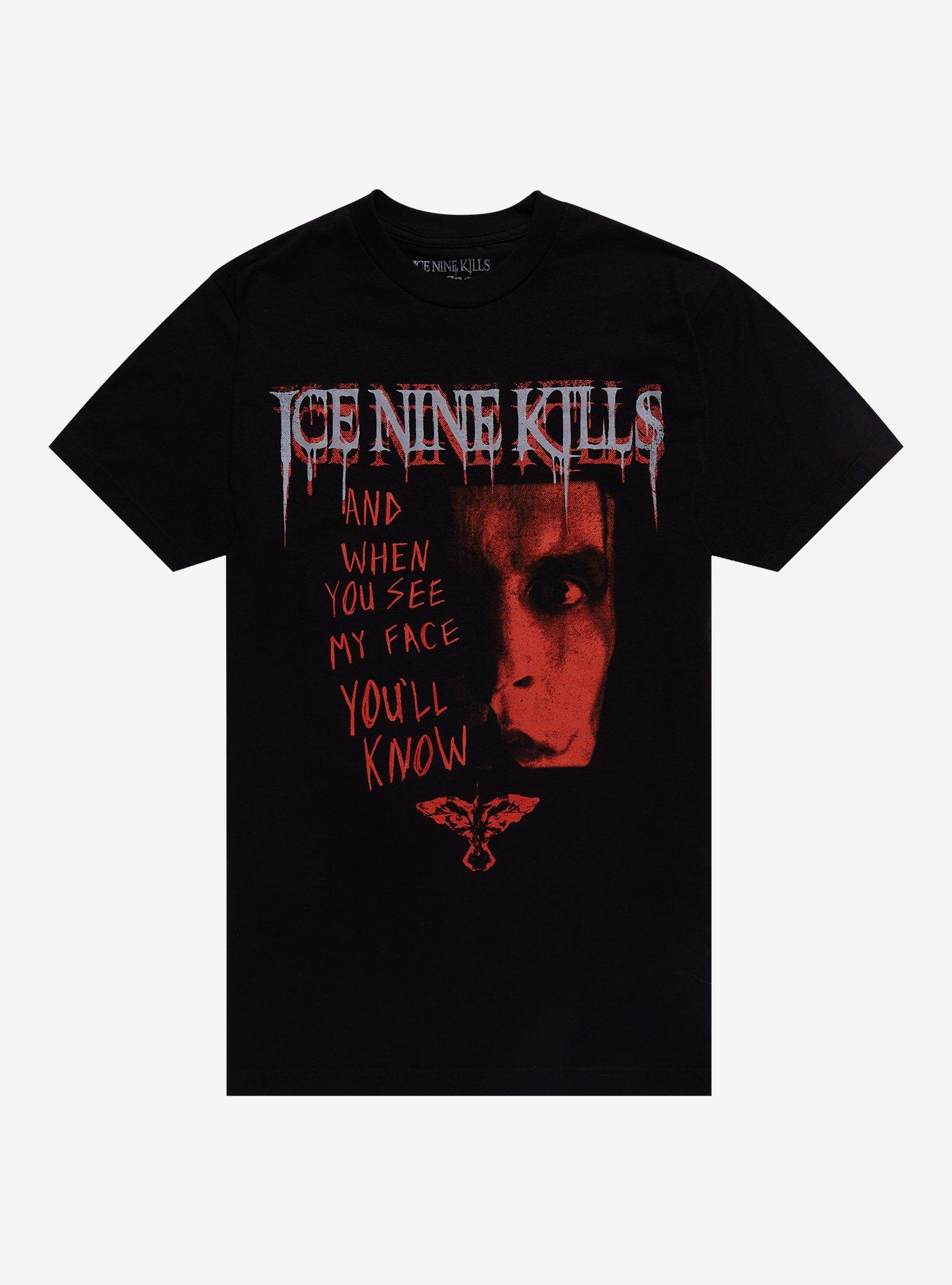 Ice Nine Kills X The Crow Quote T-Shirt, BLACK, hi-res