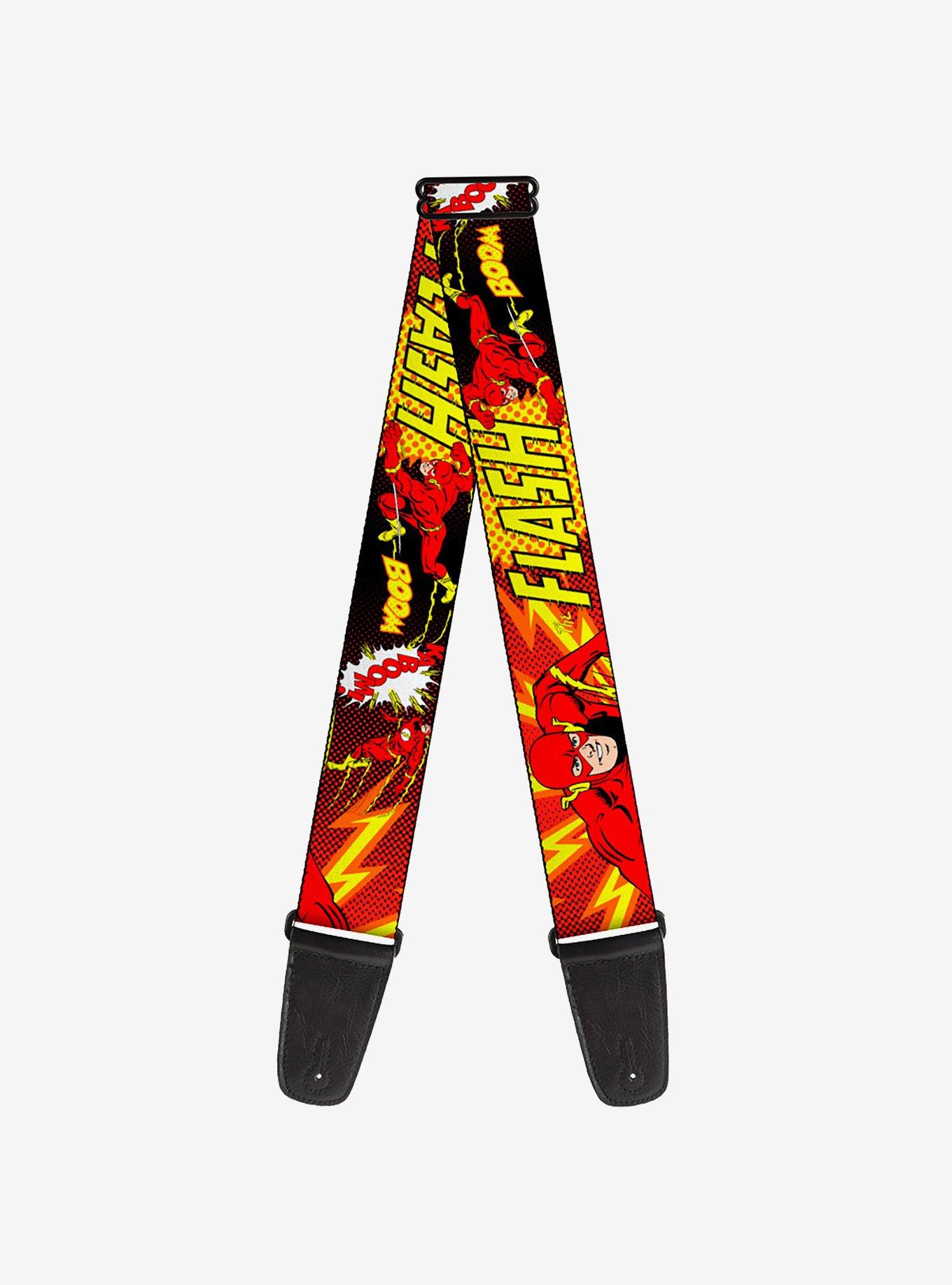 DC Comics The Flash Boom Kaboom Guitar Strap, , hi-res