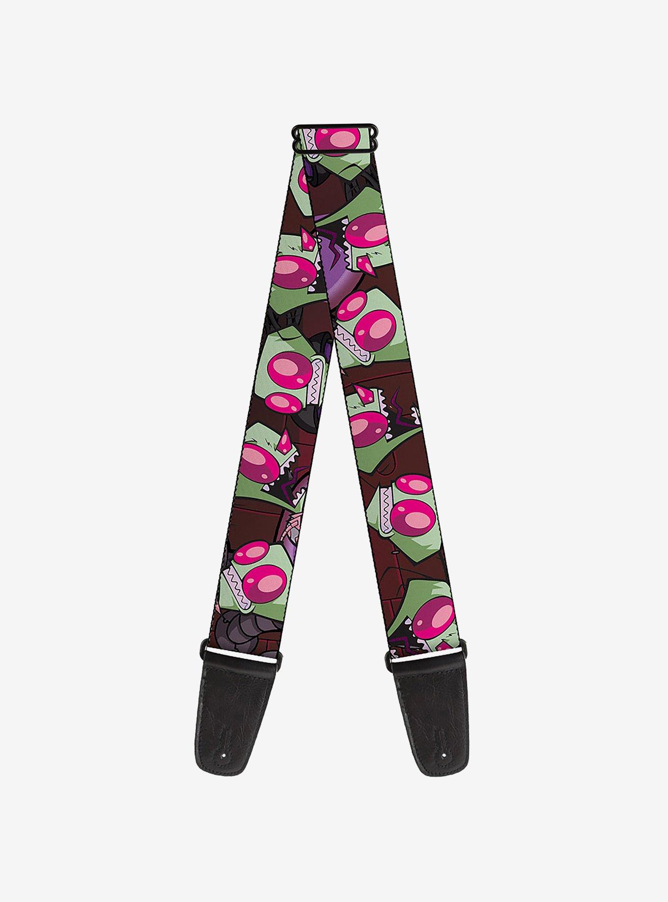 Invader Zim Close Up Poses Guitar Strap, , hi-res