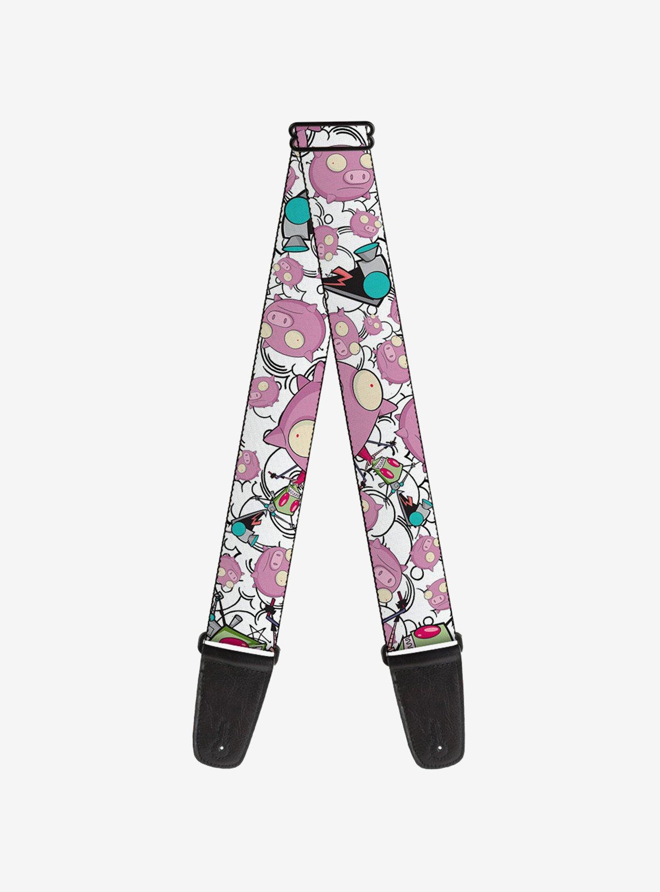 Invader Zim GIR and Piggy Doddles Guitar Strap, , hi-res