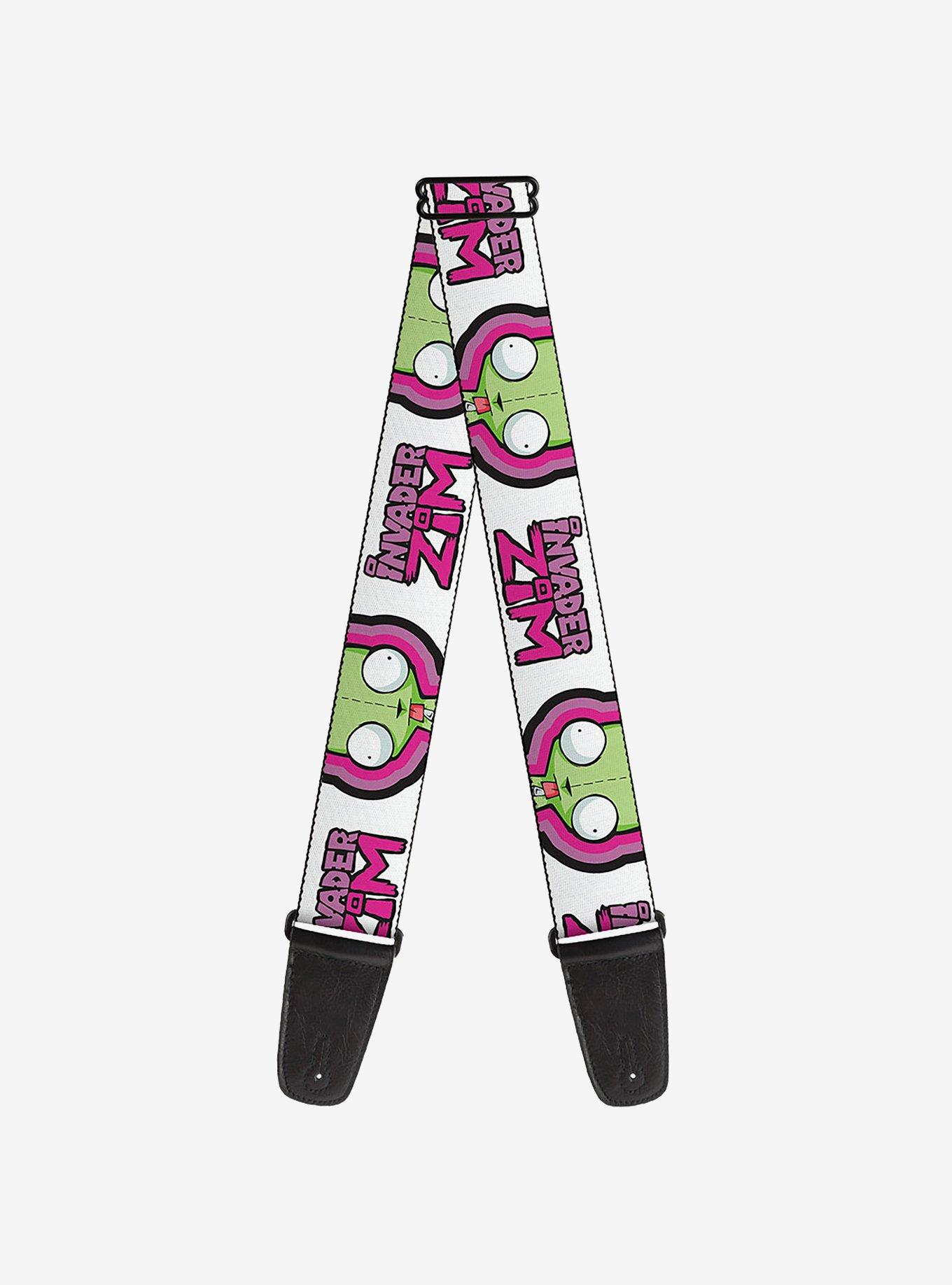 Invader Zim Title Logo and GIR Pose Close Up Guitar Strap, , hi-res