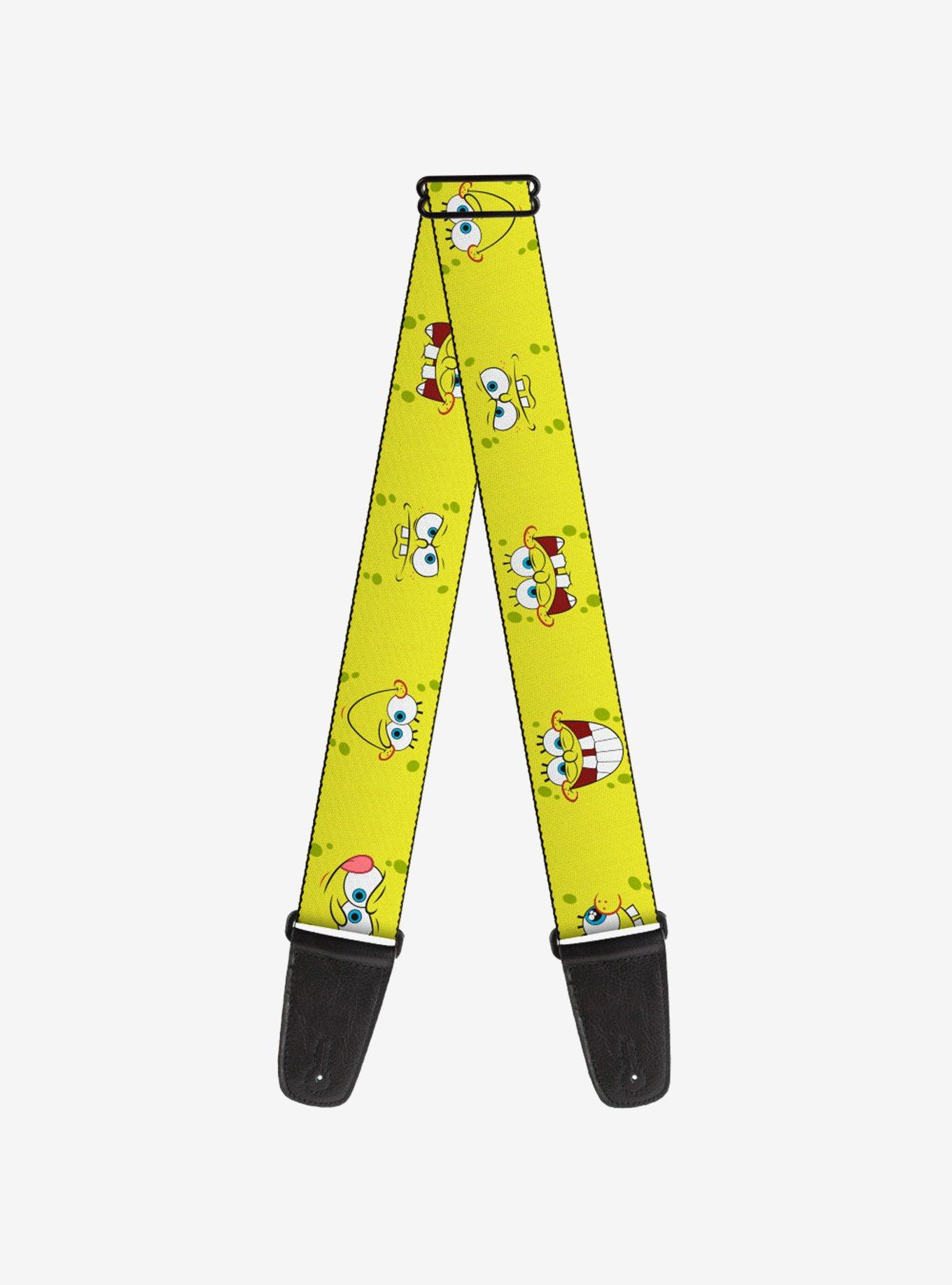 SpongeBob SquarePants Expressions Yellow Guitar Strap, , hi-res