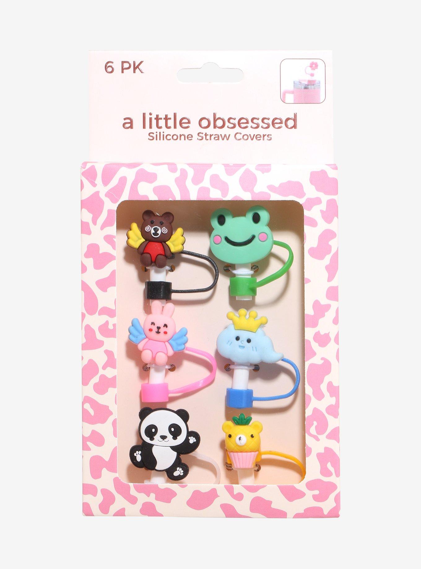 Animal Silicone Straw Covers 6 Pack, , hi-res