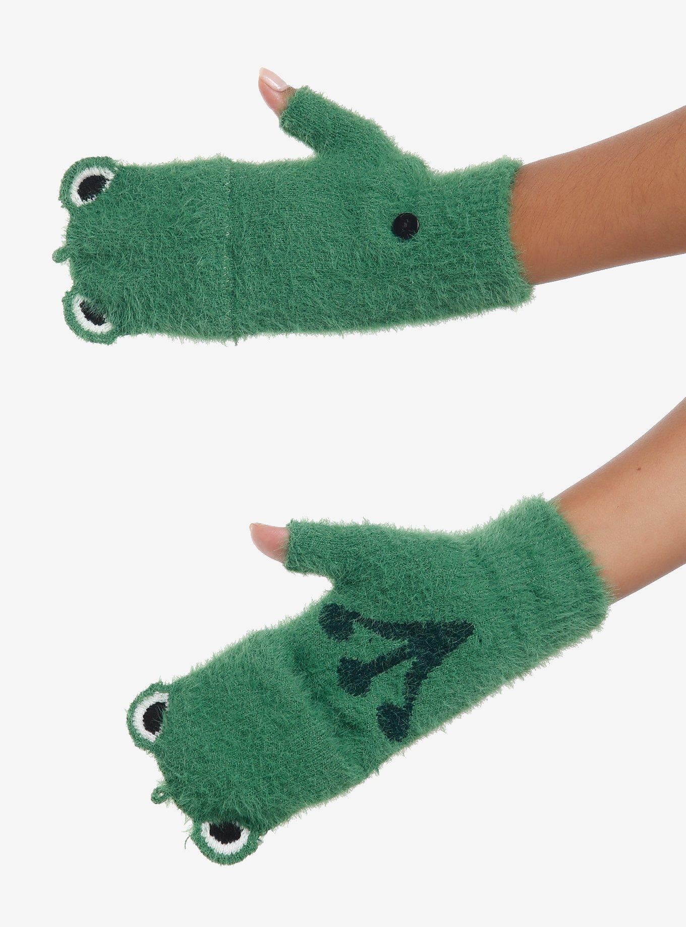 Frog Fuzzy Convertible Gloves, , hi-res