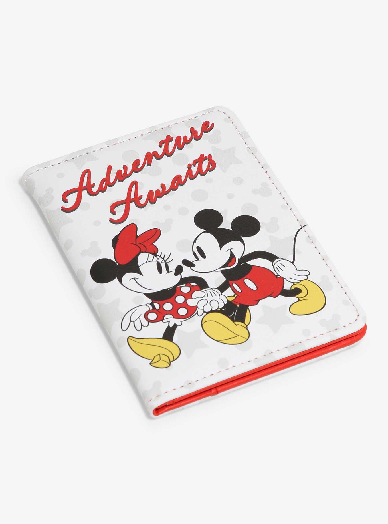 Disney Mickey Mouse & Minnie Mouse Passport Holder, , hi-res