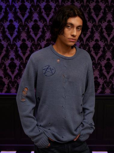 Our Universe Marvel Agatha All Along Teen Destructed Sweater | Hot