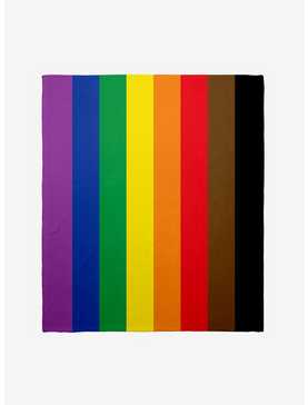 LGBTQ+ Pride Flag Throw Blanket, , hi-res