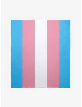 Transgender Pride Flag Throw Blanket, , hi-res