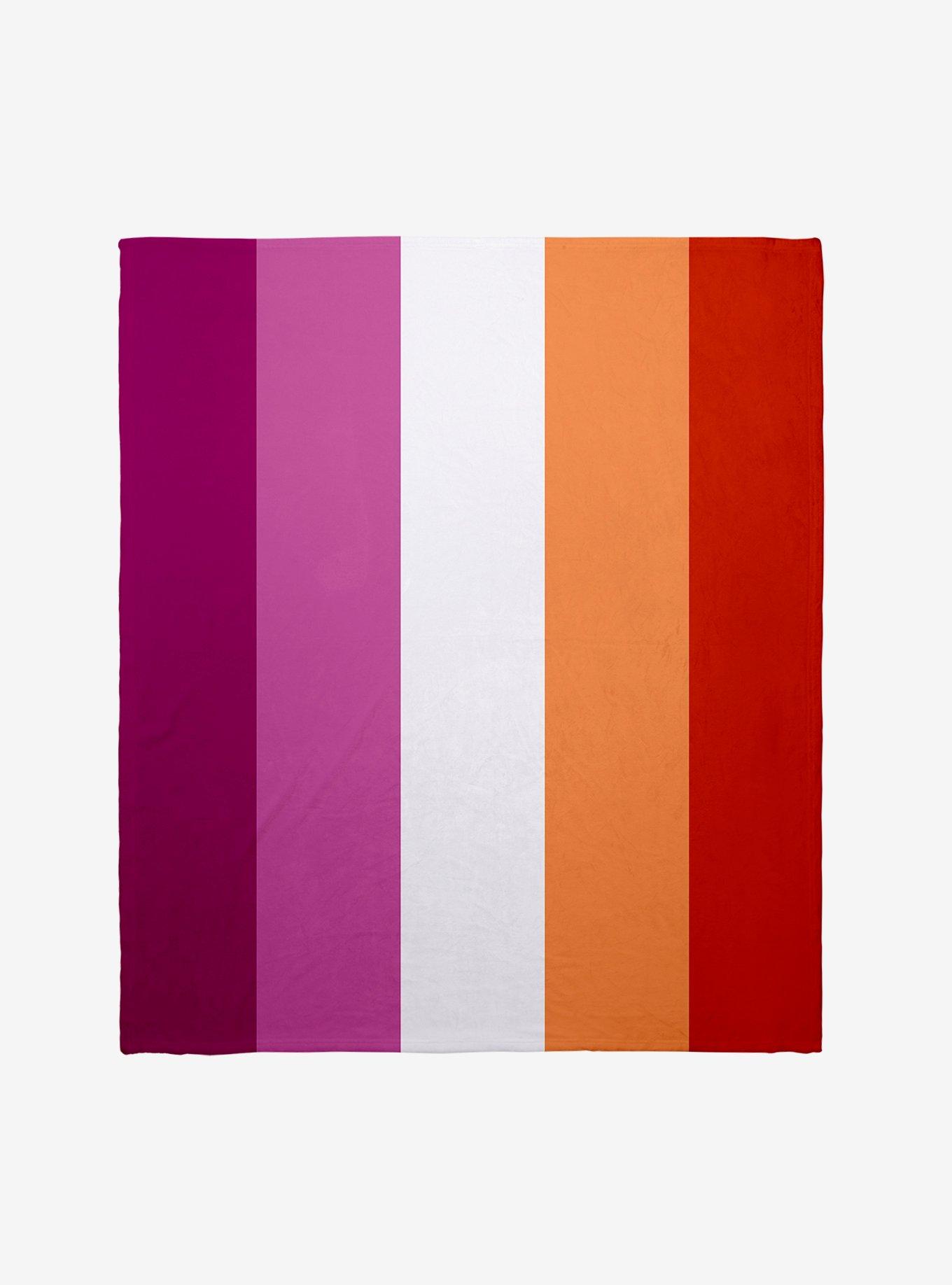 Lesbian Pride Flag Throw Blanket, , hi-res