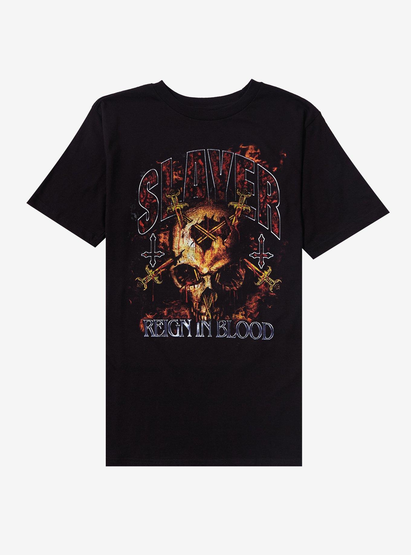 Slayer Reign In Blood Tracklist T-Shirt, BLACK, hi-res