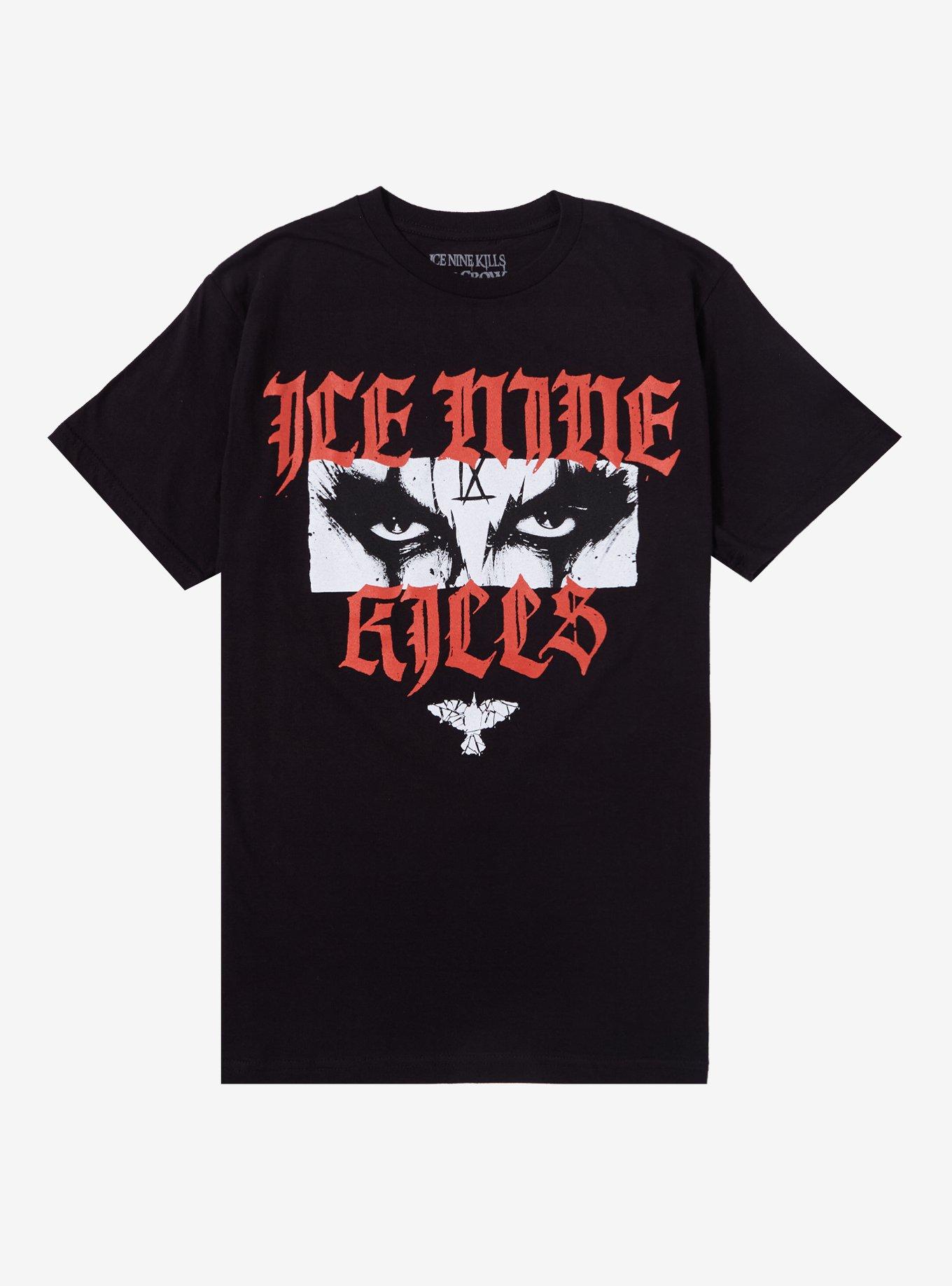 Ice Nine Kills X The Crow Eyes T-Shirt, BLACK, hi-res