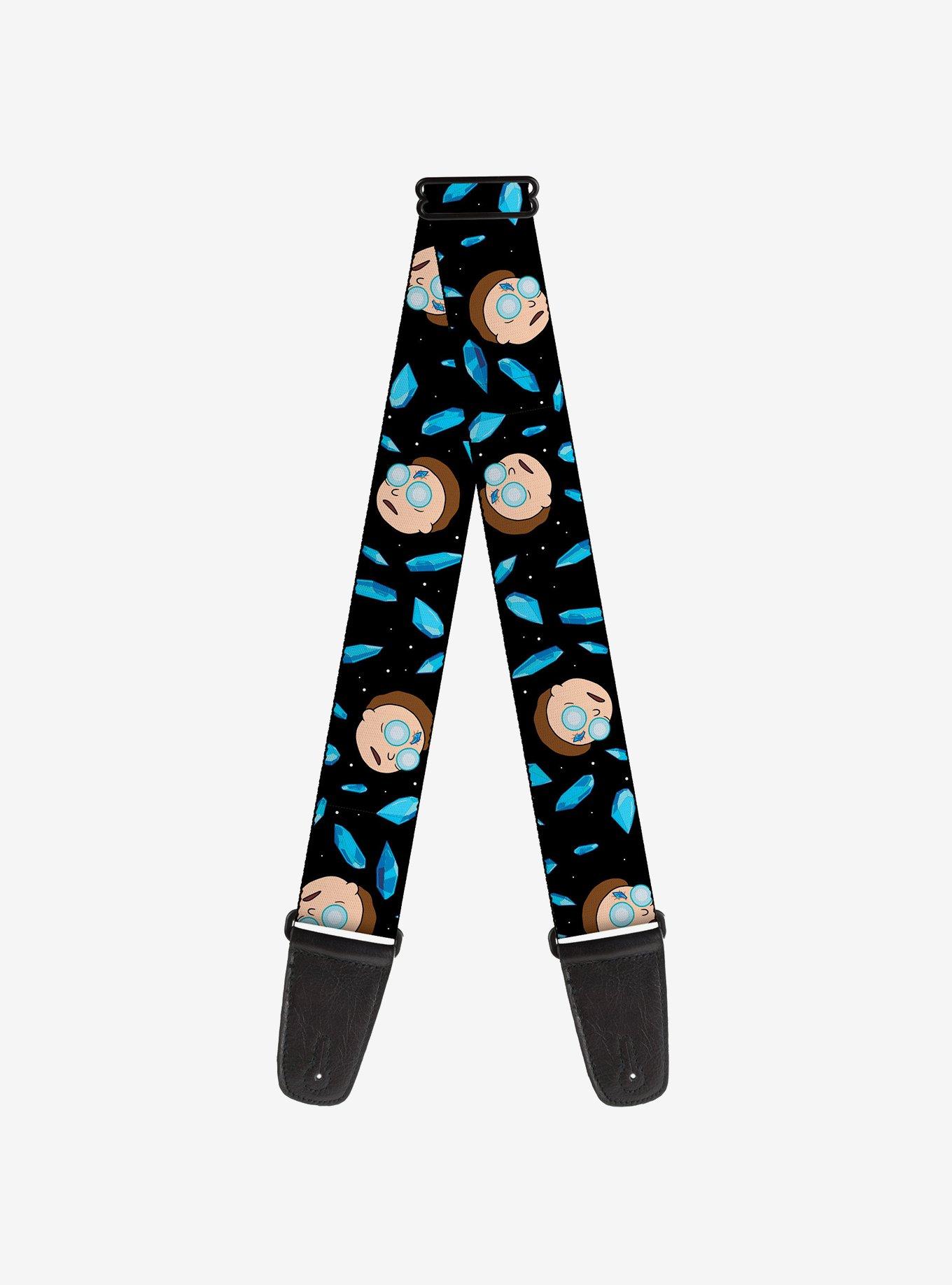 Rick and Morty Death Crystals Morty Expression Guitar Strap, , hi-res