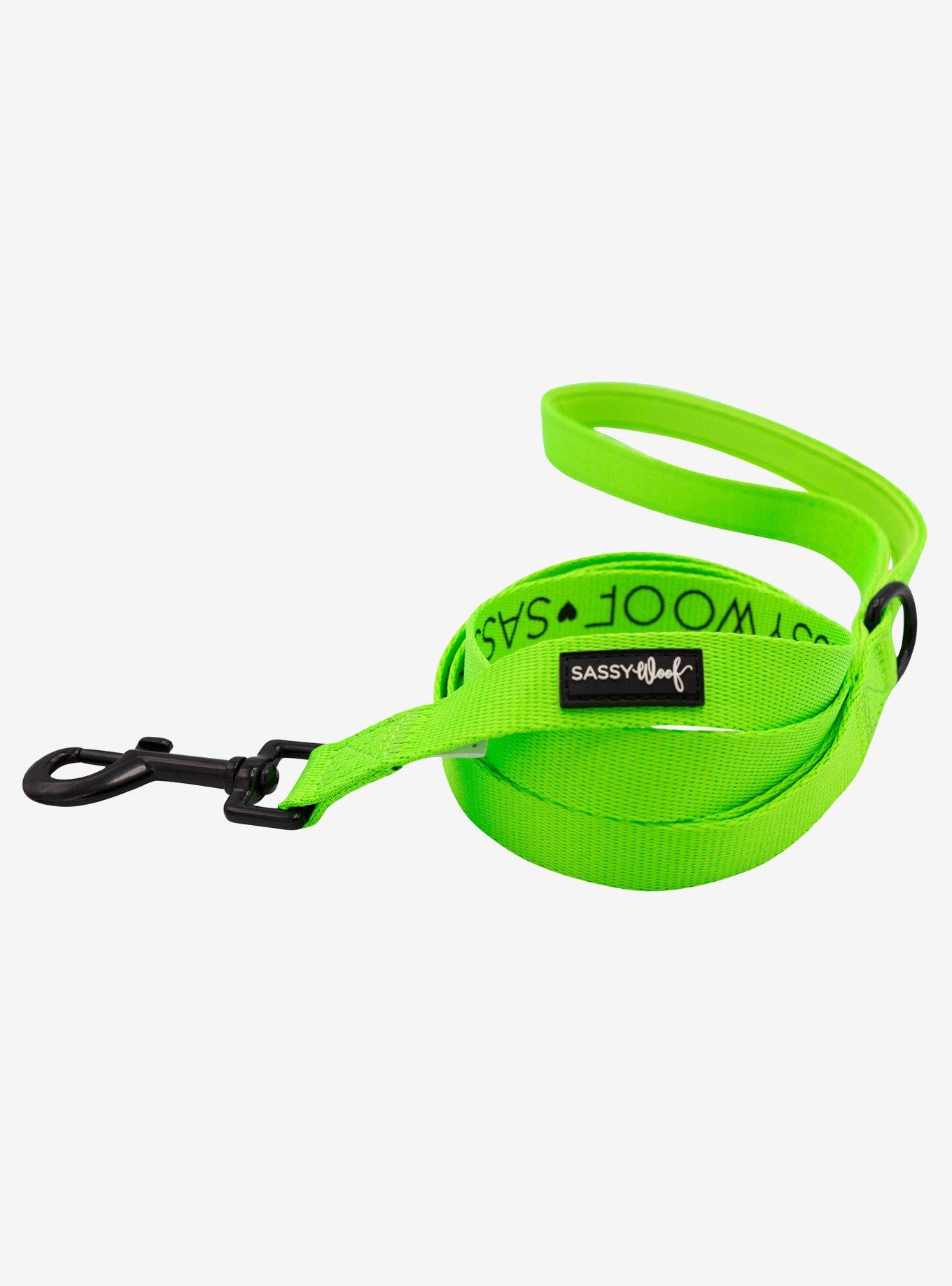 Sassy Woof Neon Green Dog Leash, , hi-res