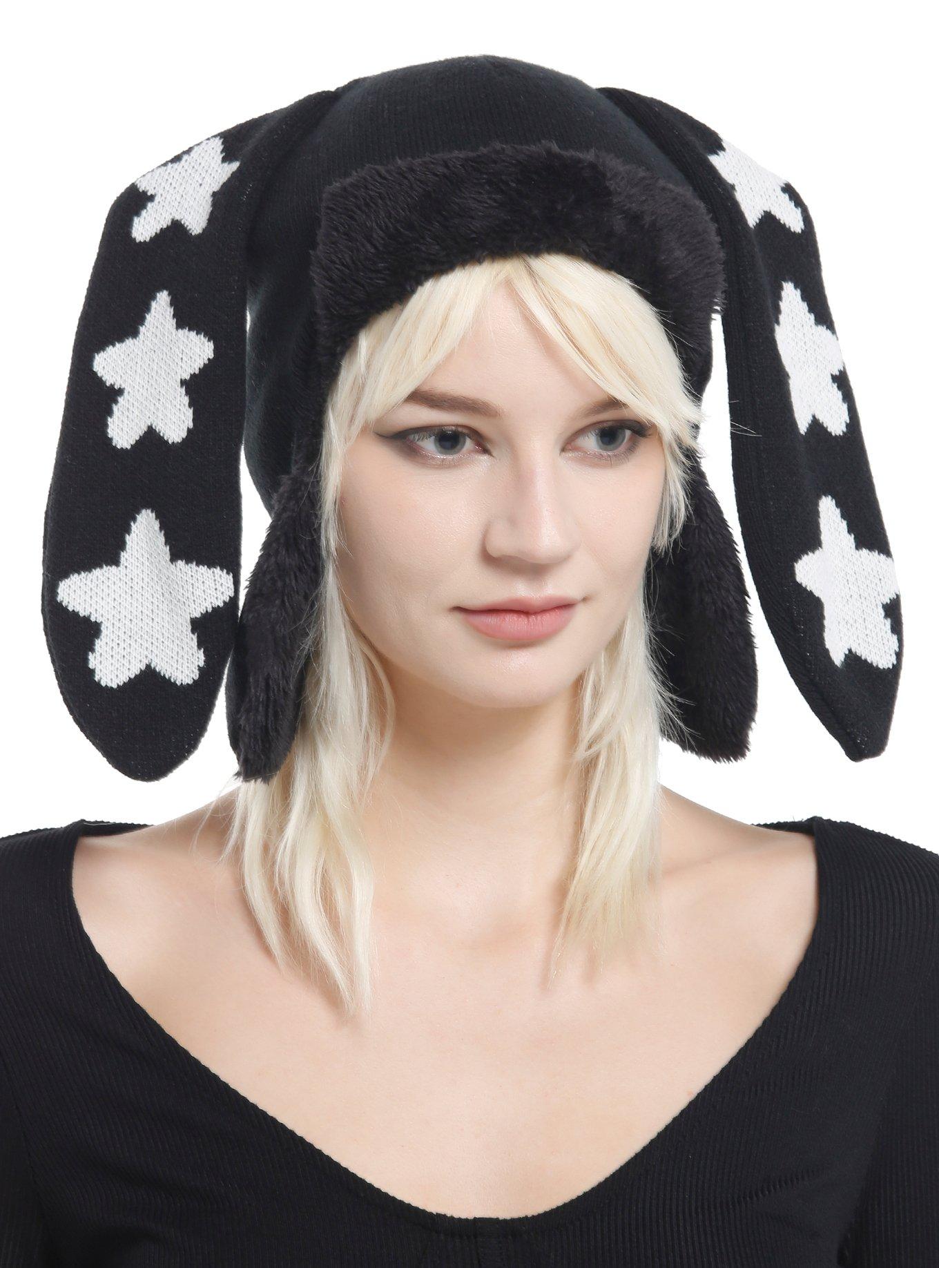 Bunny Ear Star Trapper Hat, , hi-res