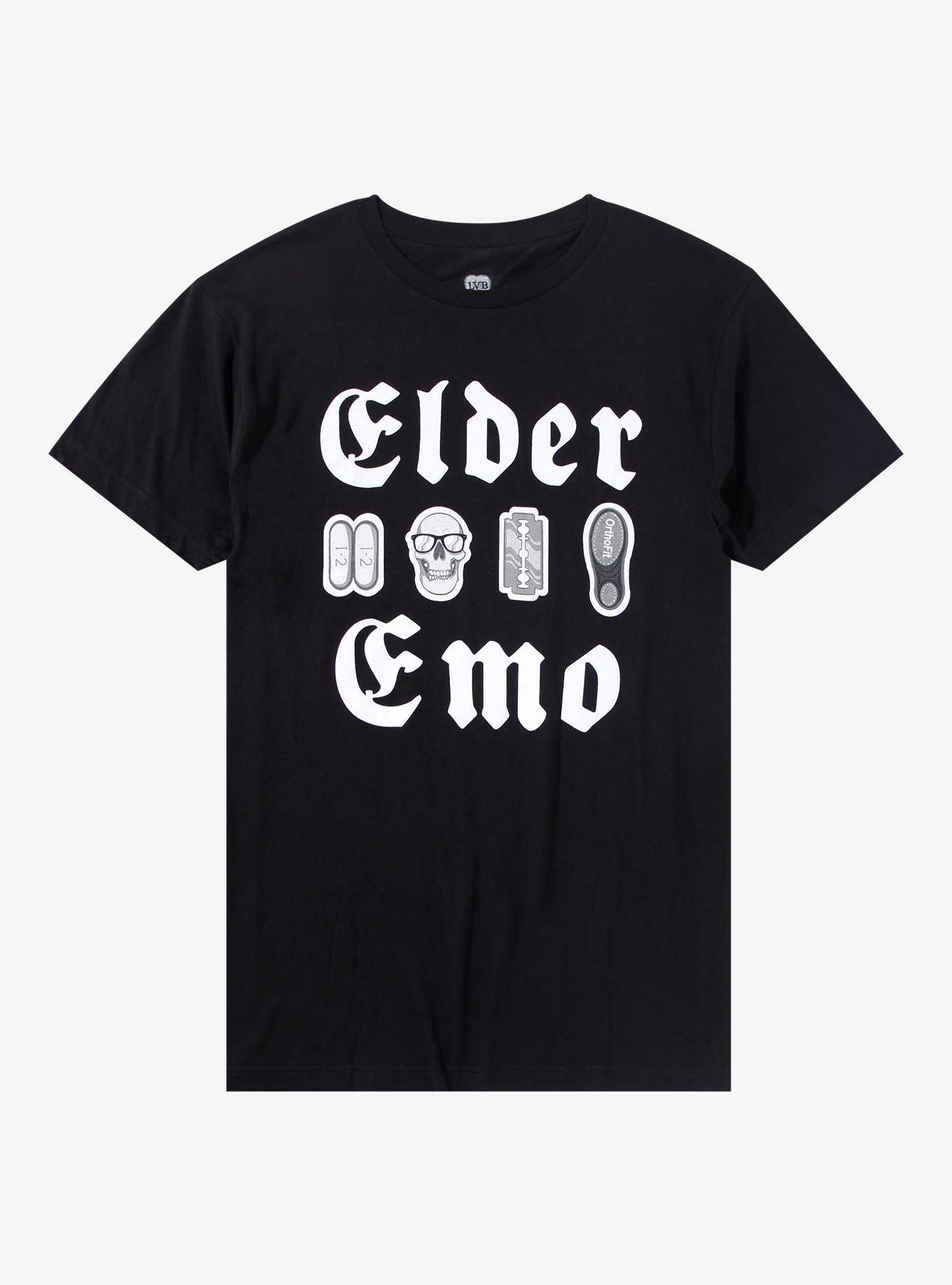 Elder Emo Icons T-Shirt By LVB Art, , hi-res