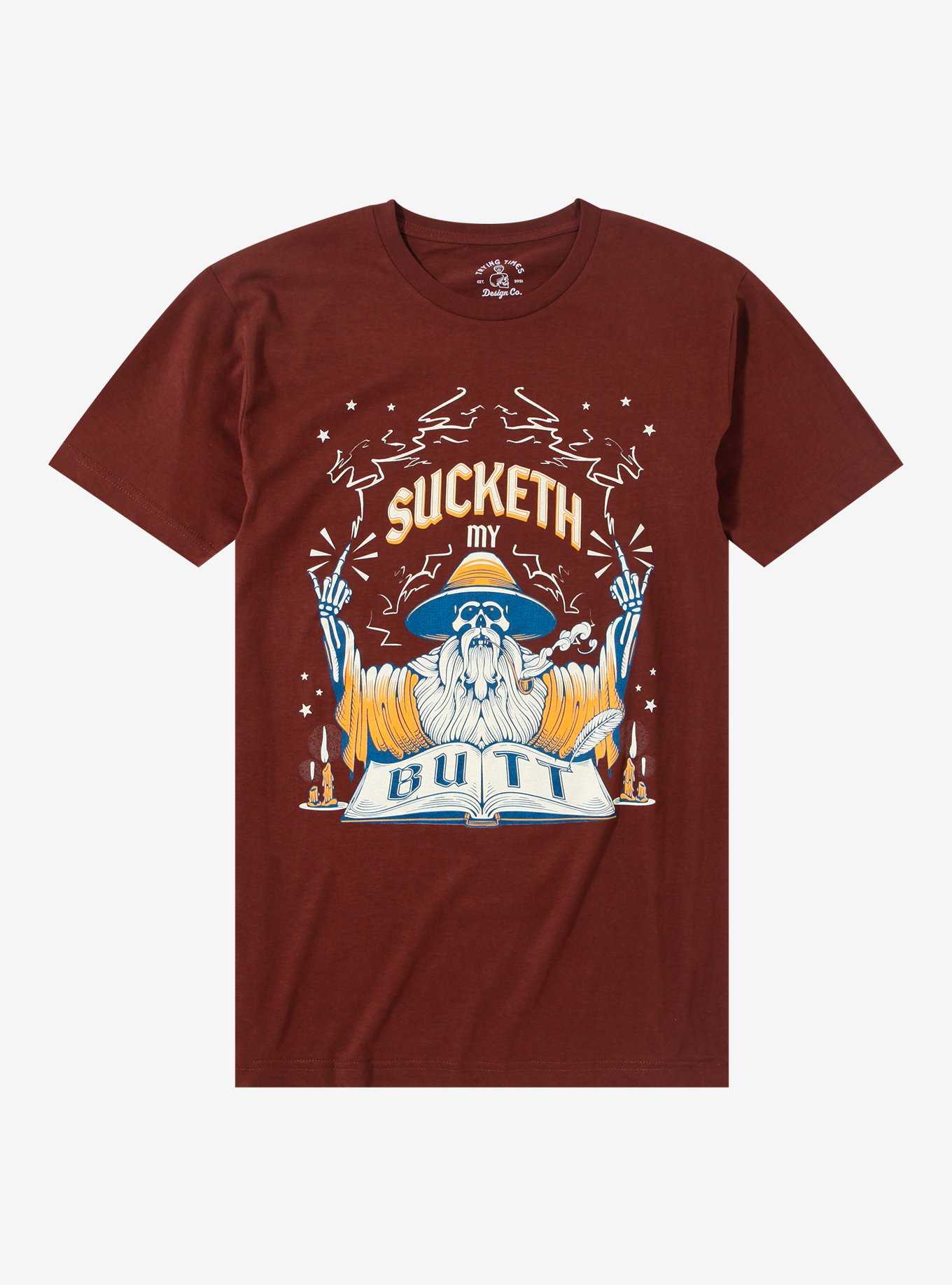 Sucketh My Butt Wizard T-Shirt By Trying Times Design Co., , hi-res