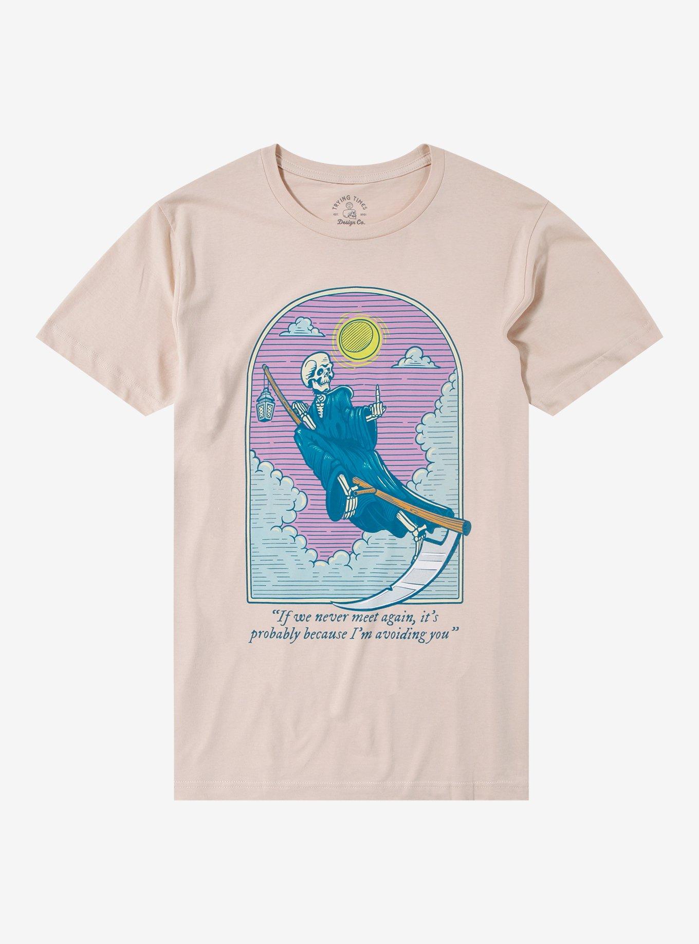 Grim Reaper Never Meet Again T-Shirt By Trying Times Design Co., , hi-res